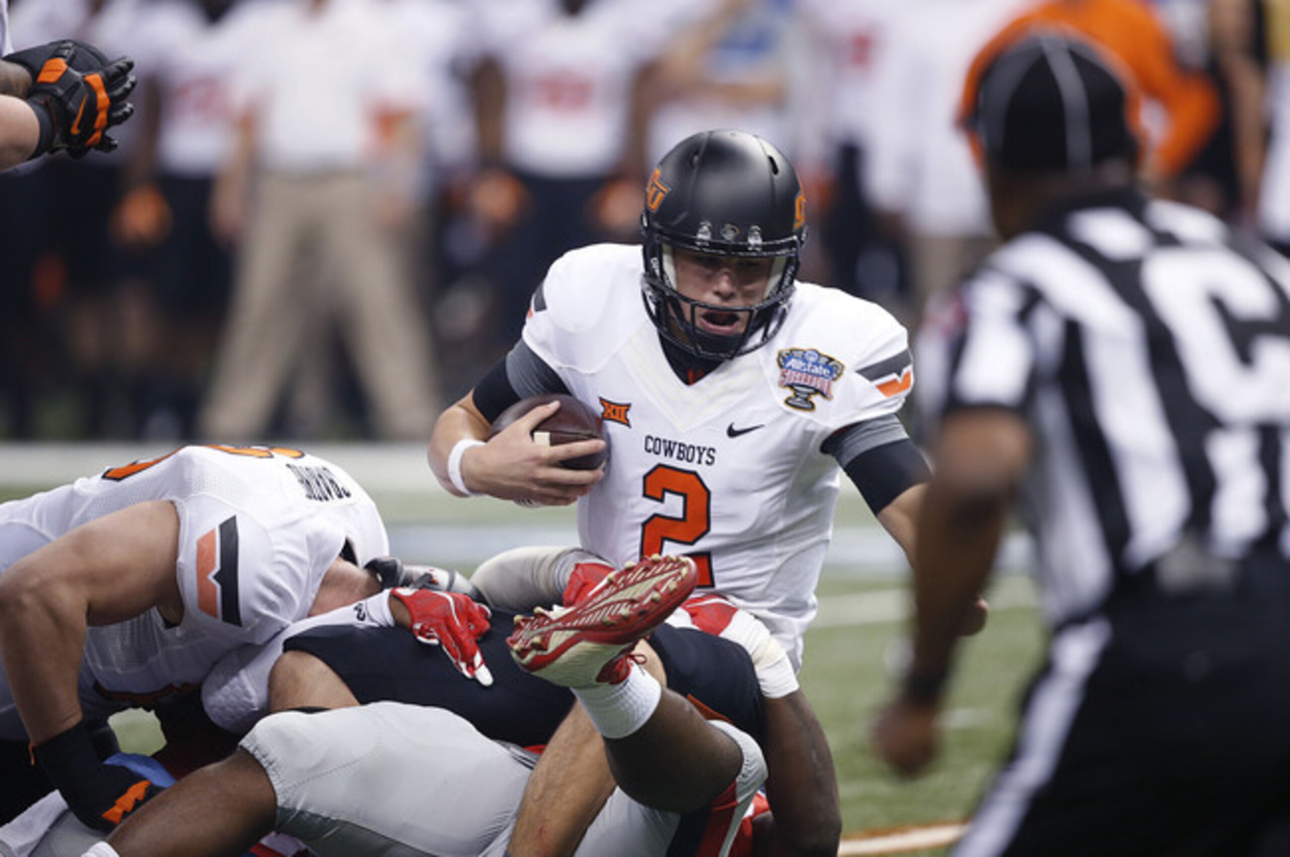 Mason Rudolph is hoping for a big junior season at the helm of the Oklahoma State offense. Mason Rudolph is hoping for a big junior season at the helm of the Oklahoma State offense.