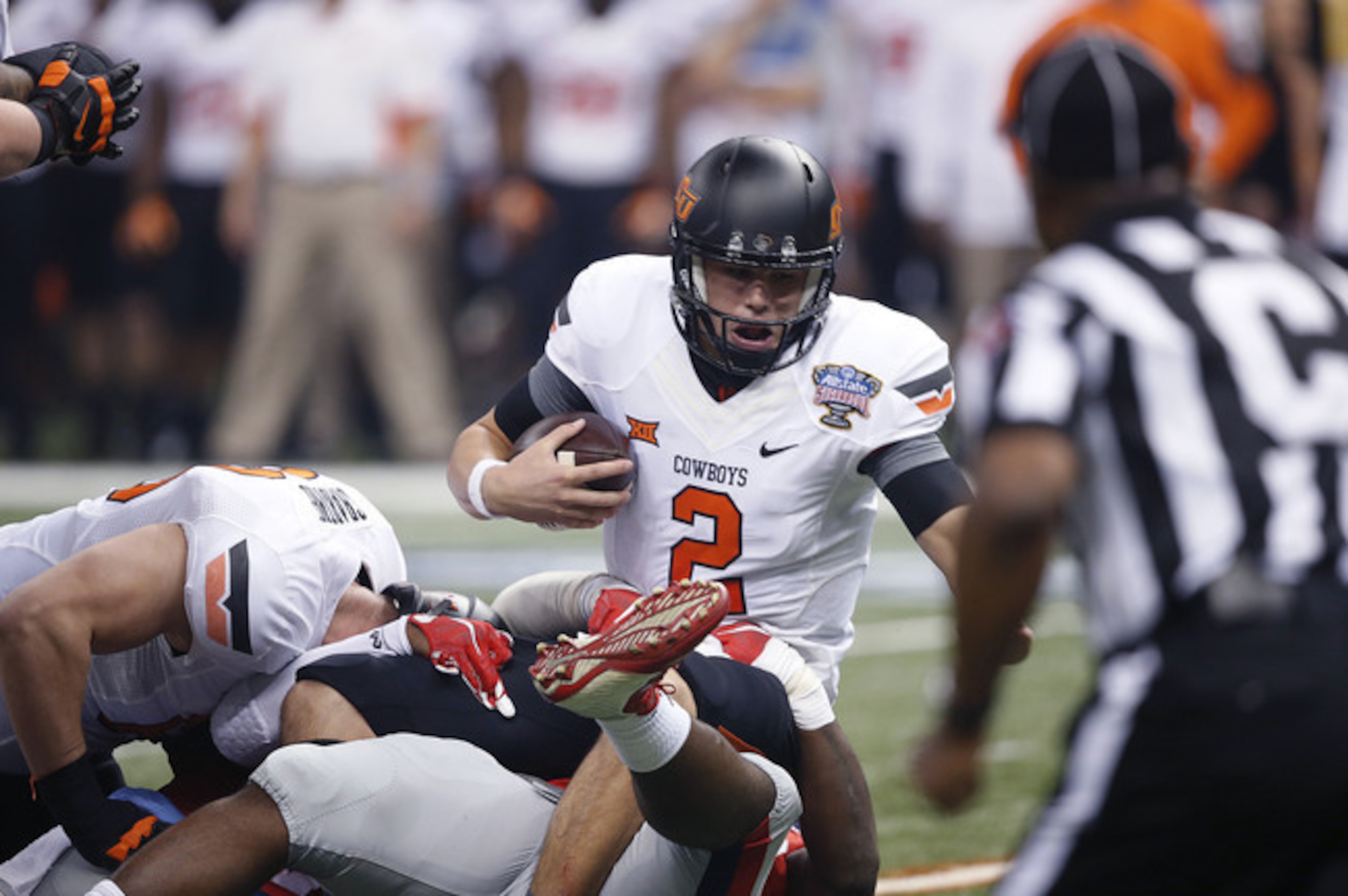 Mason Rudolph is hoping for a big junior season at the helm of the Oklahoma State offense. Mason Rudolph is hoping for a big junior season at the helm of the Oklahoma State offense.