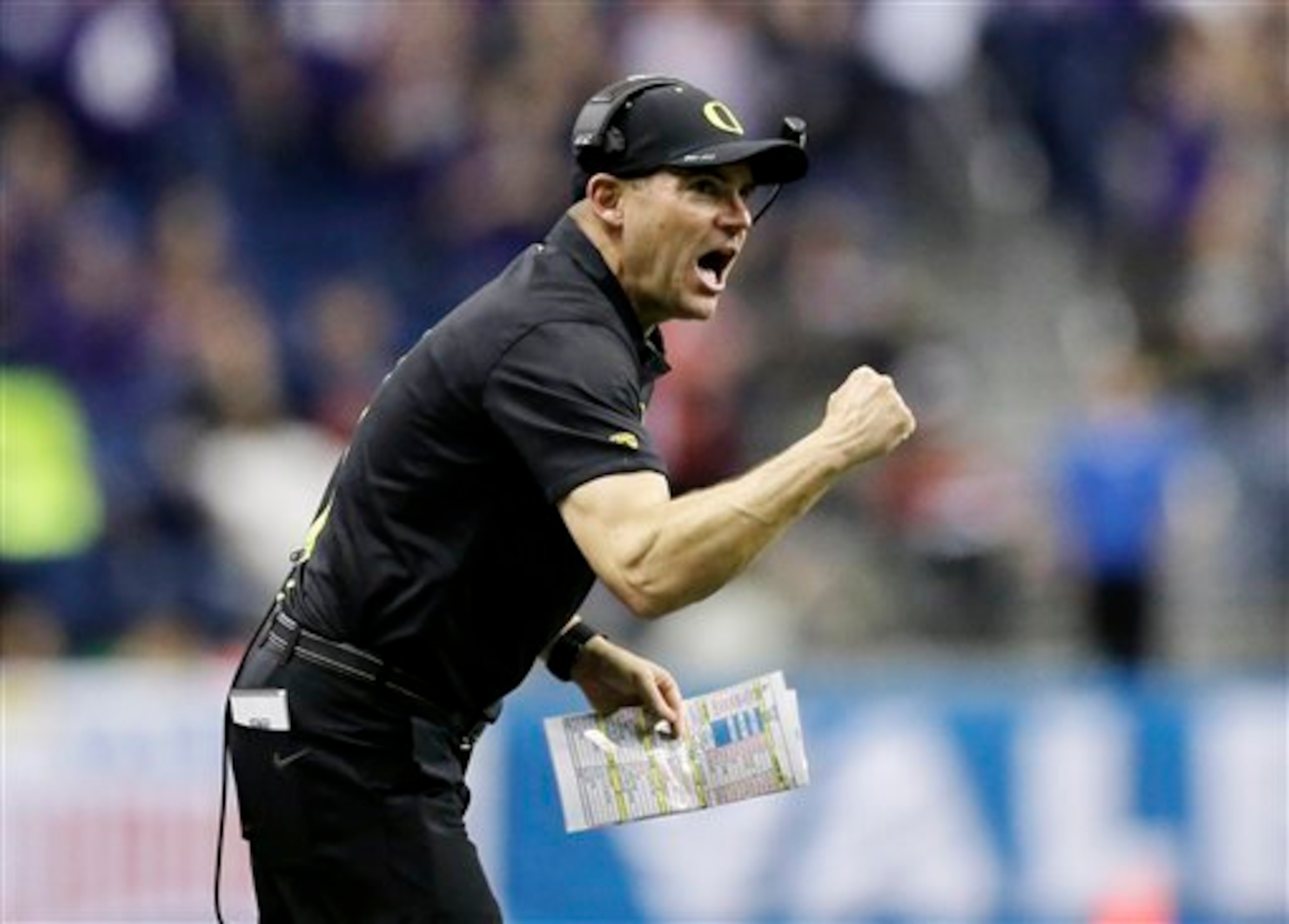 Mark Helfrich and Oregon face a tough test at Nebraska. Mark Helfrich and Oregon face a tough test at Nebraska.