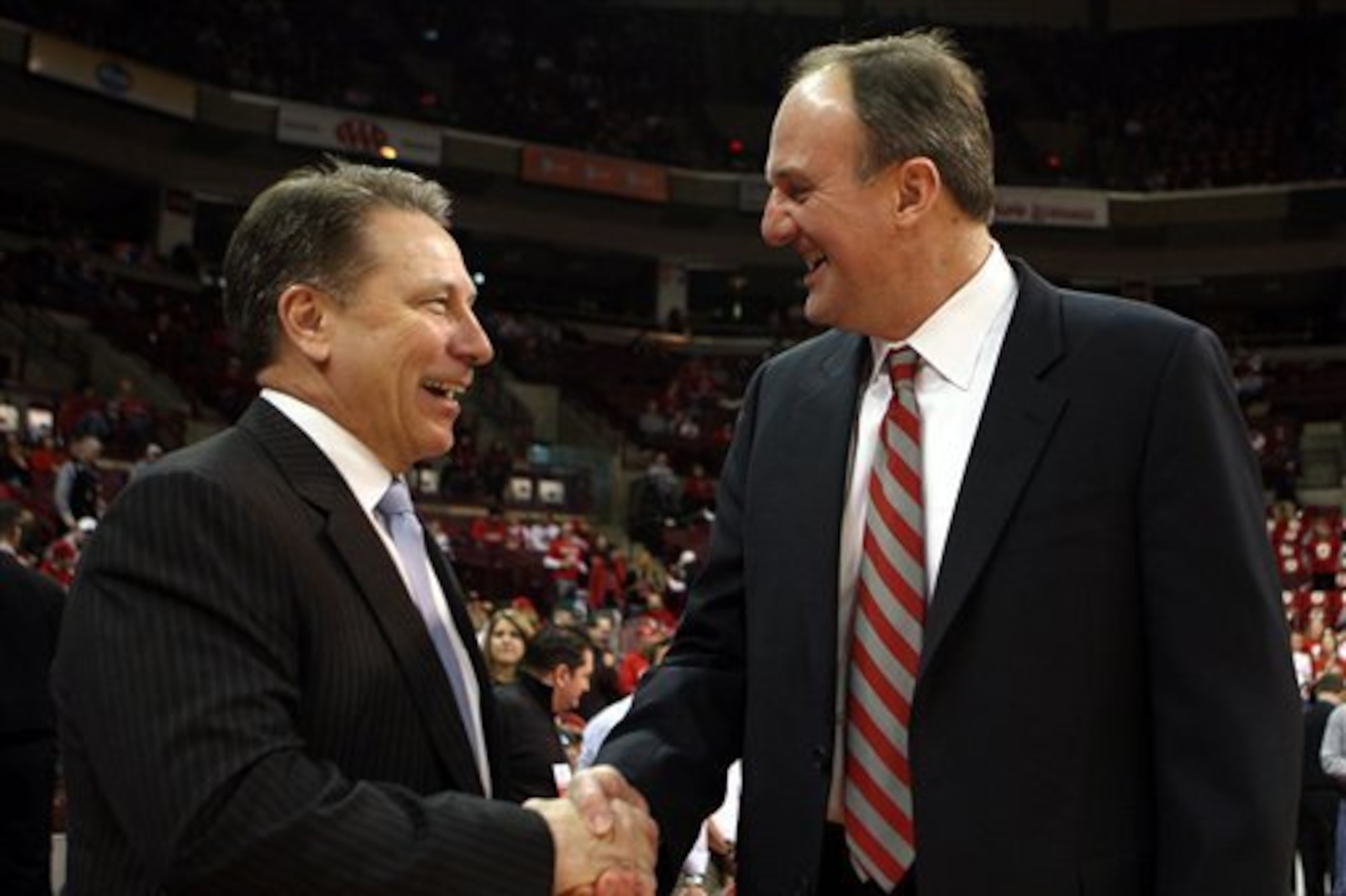 Michigan State's Tom Izzo and Ohio State's Thad Matta, circa 2008. Michigan State's Tom Izzo and Ohio State's Thad Matta, circa 2008.