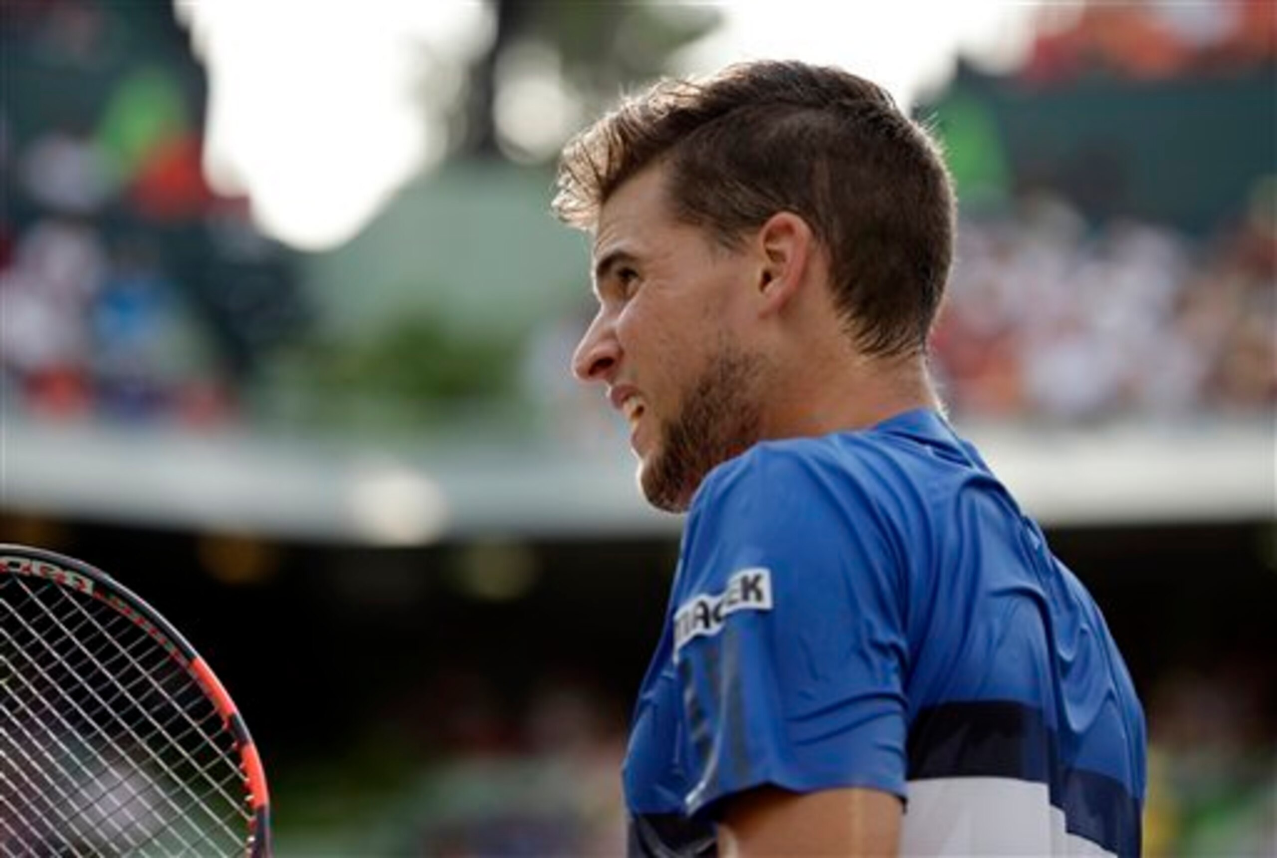 Will Dominic Thiem have to pack his bags early?