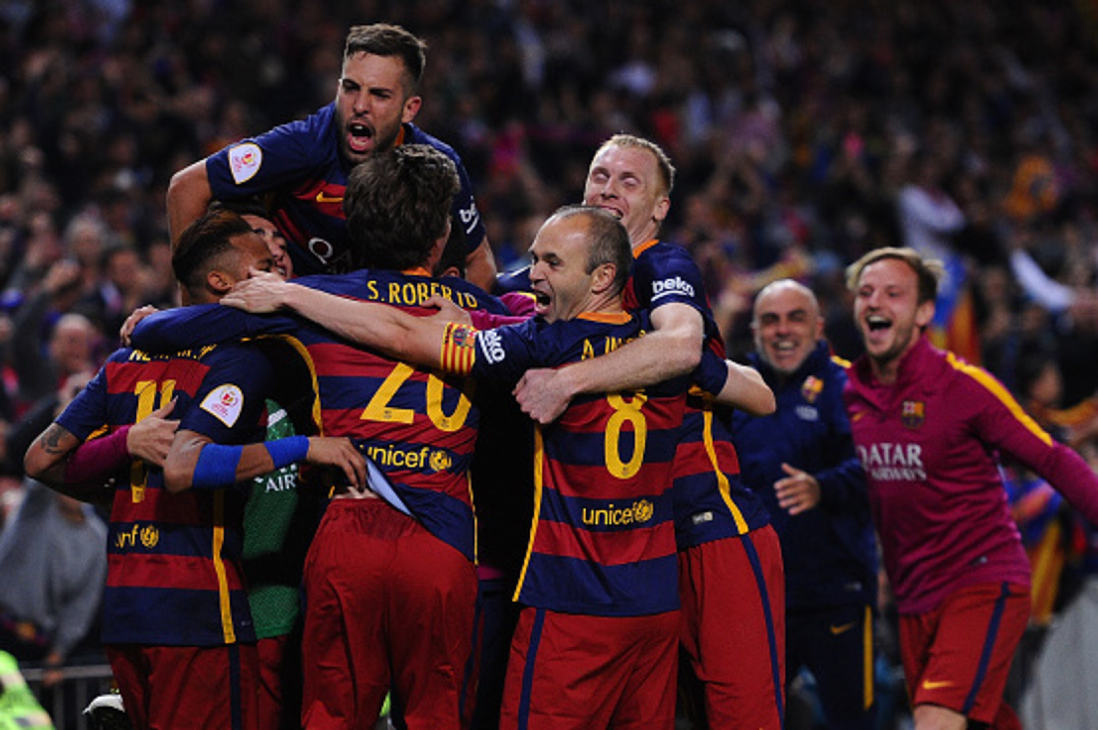 Barcelona rounded out their season by lifting the Copa del Rey in Madrid. Barcelona rounded out their season by lifting the Copa del Rey in Madrid.