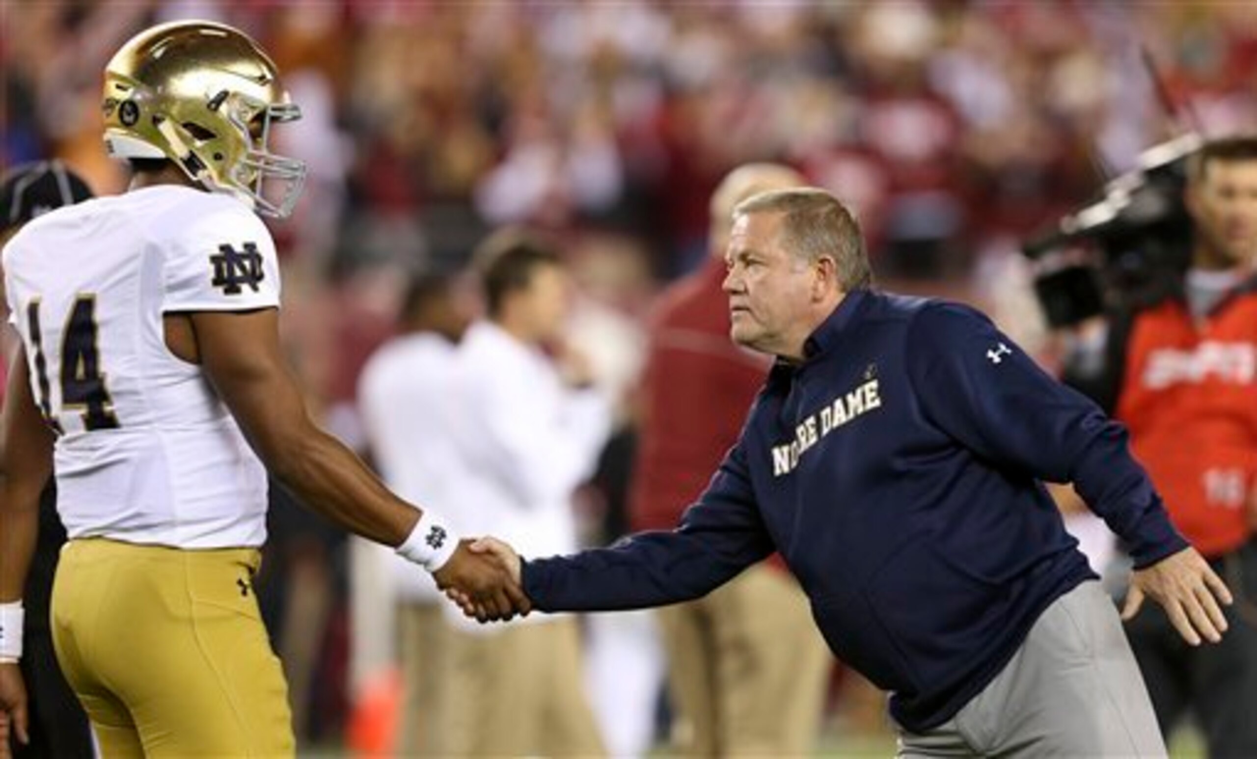 Brian Kelly has a tough choice to make about his quarterback this fall.