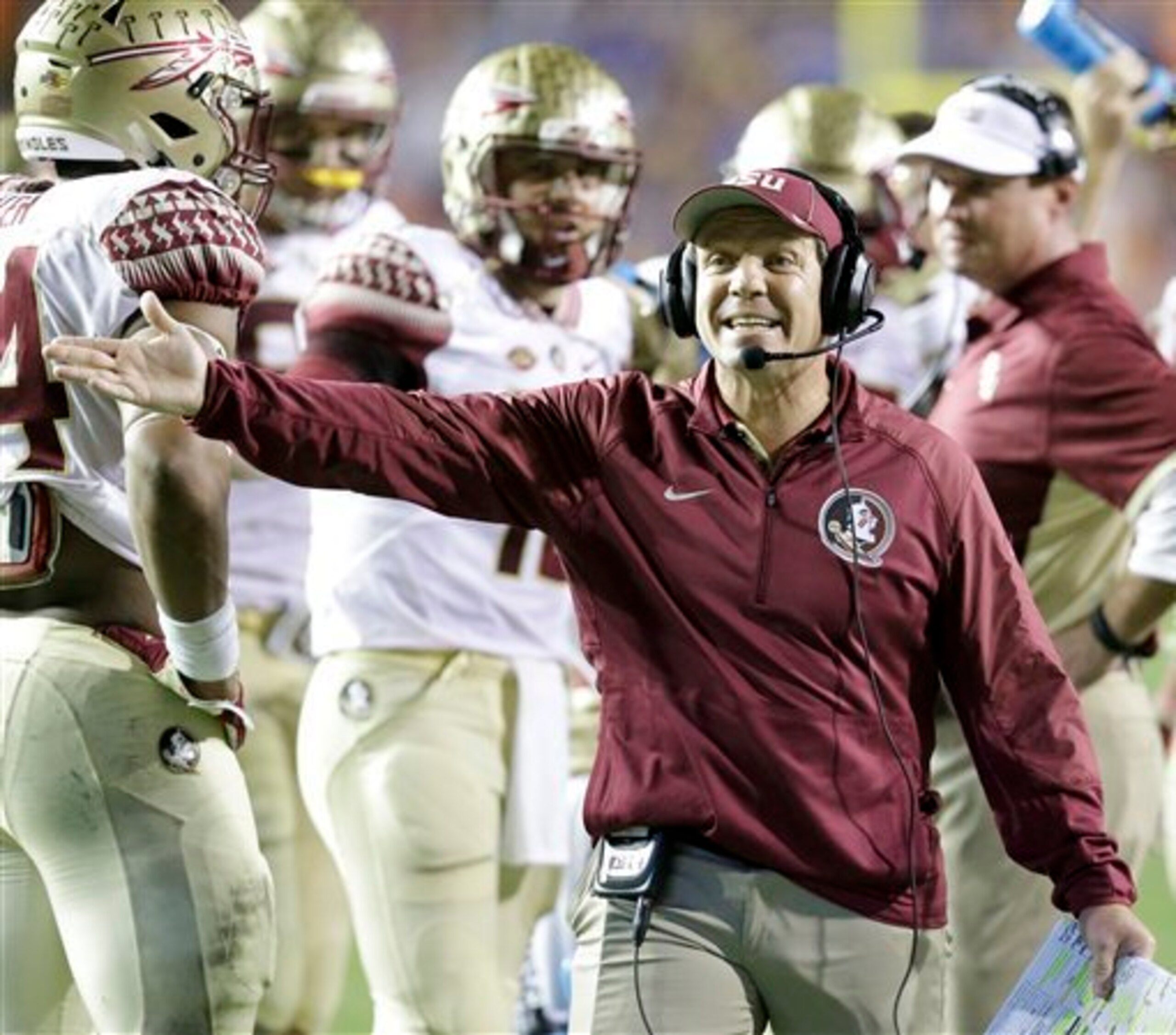 Jimbo Fisher has reasons to be excited about his team this fall.