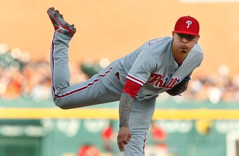 One of five pitchers acquired for Ken Giles, Vince Velasquez has notched a 2.75 ERA for the Philadelphia Phillies.