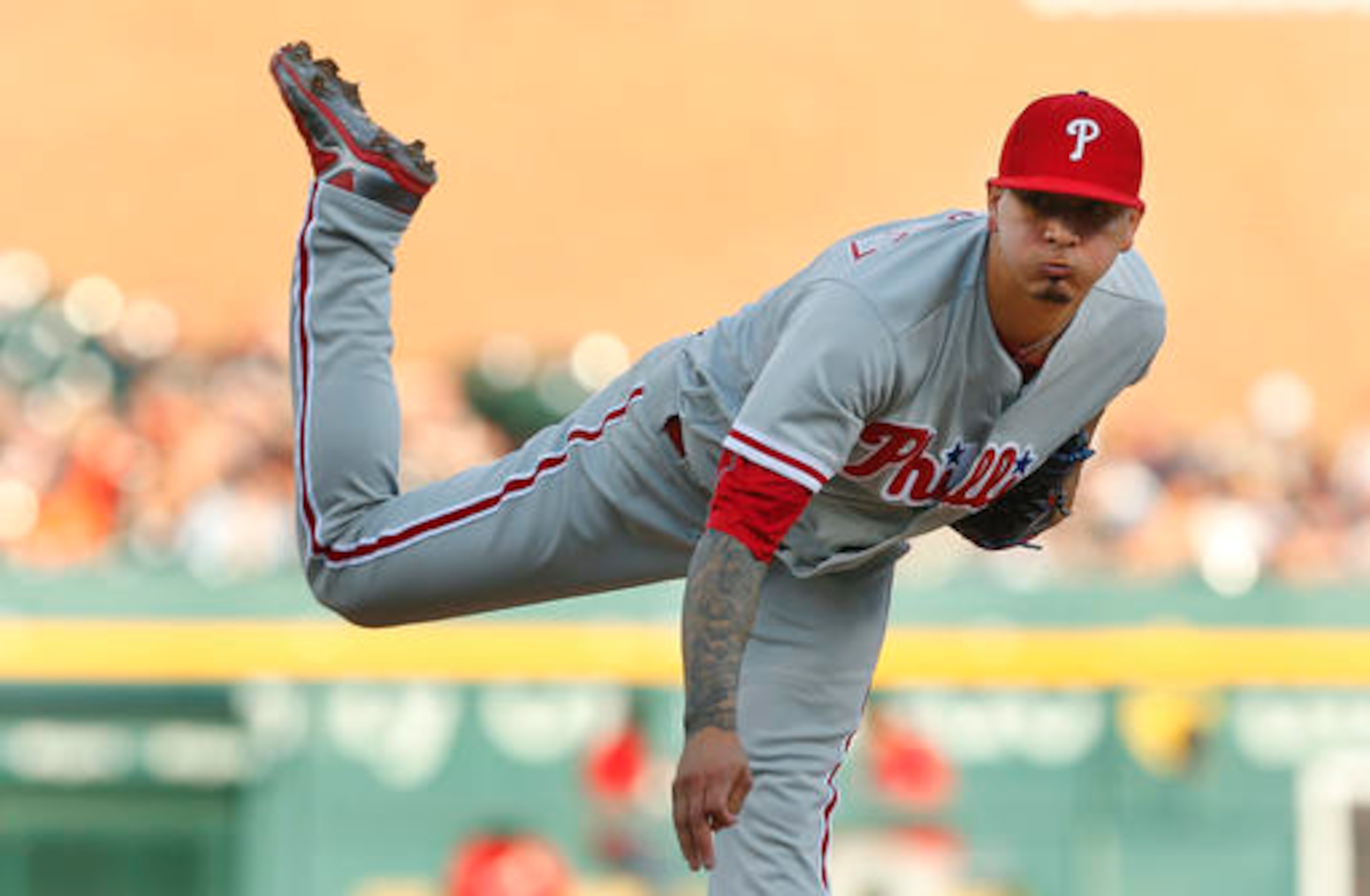 One of five pitchers acquired for Ken Giles, Vince Velasquez has notched a 2.75 ERA for the Philadelphia Phillies.