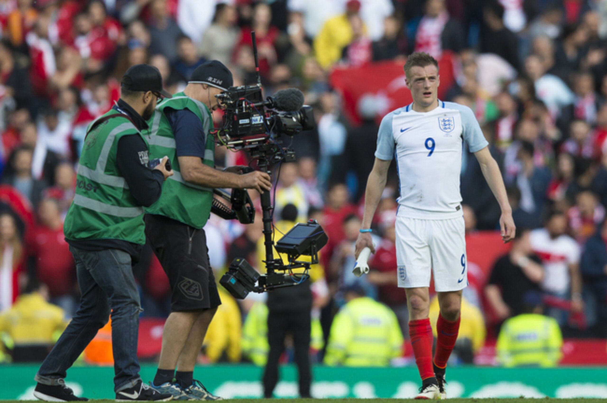 Jamie Vardy went from being a factory worker to playing for his national team.