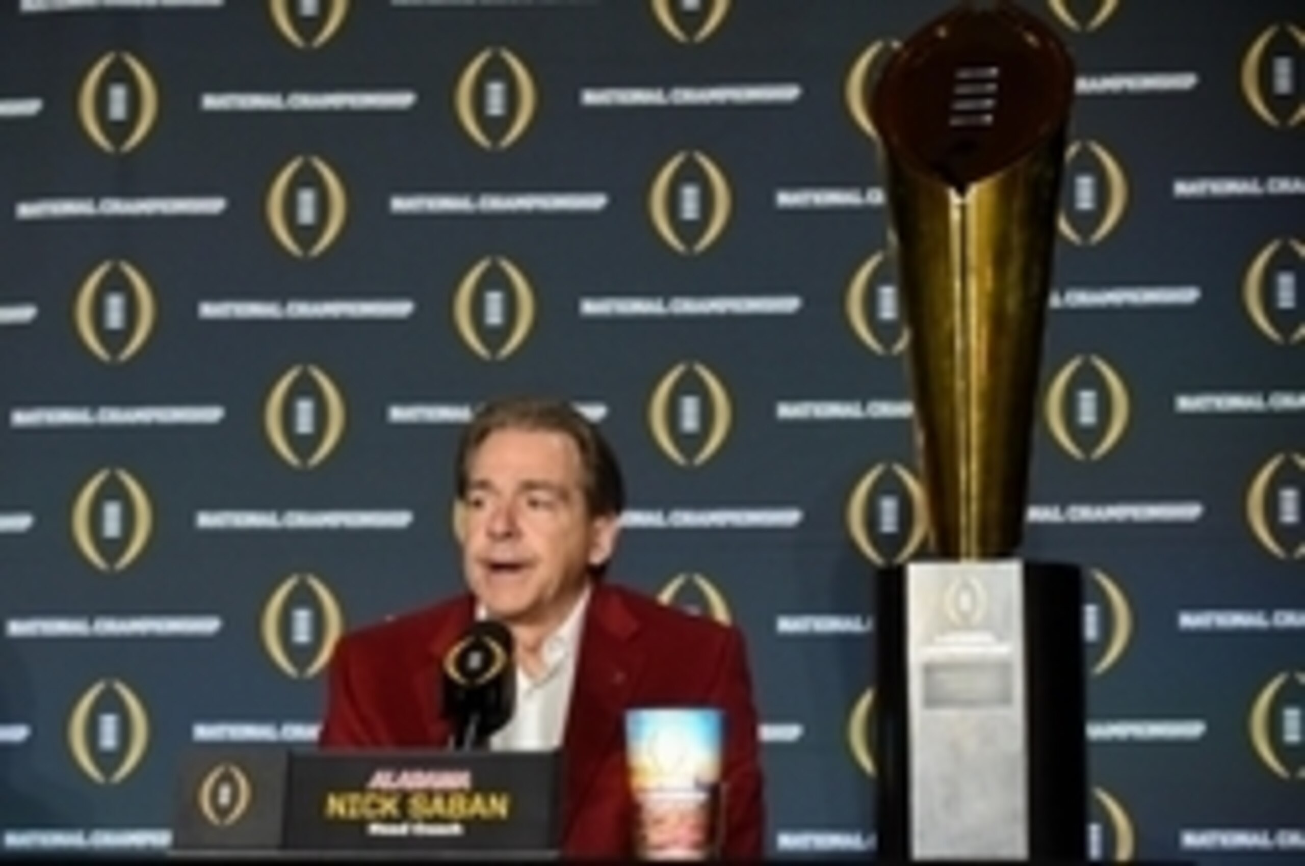Jan 12, 2016; Scottsdale, AZ, USA; Alabama Crimson Tide head coach Nick Saban during a press conference at JW Marriott Camelback Inn. Mandatory Credit: Matt Kartozian-USA TODAY Sports Jan 12, 2016; Scottsdale, AZ, USA; Alabama Crimson Tide head coach Nick Saban during a press conference at JW Marriott Camelback Inn. Mandatory Credit: Matt Kartozian-USA TODAY Sports
