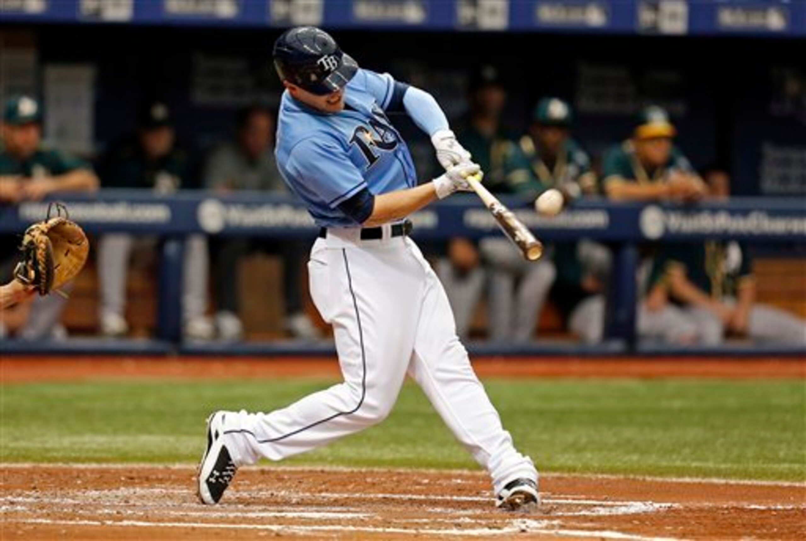 Brandon Guyer has hit his way into a regular role for the Tampa Bay Rays.