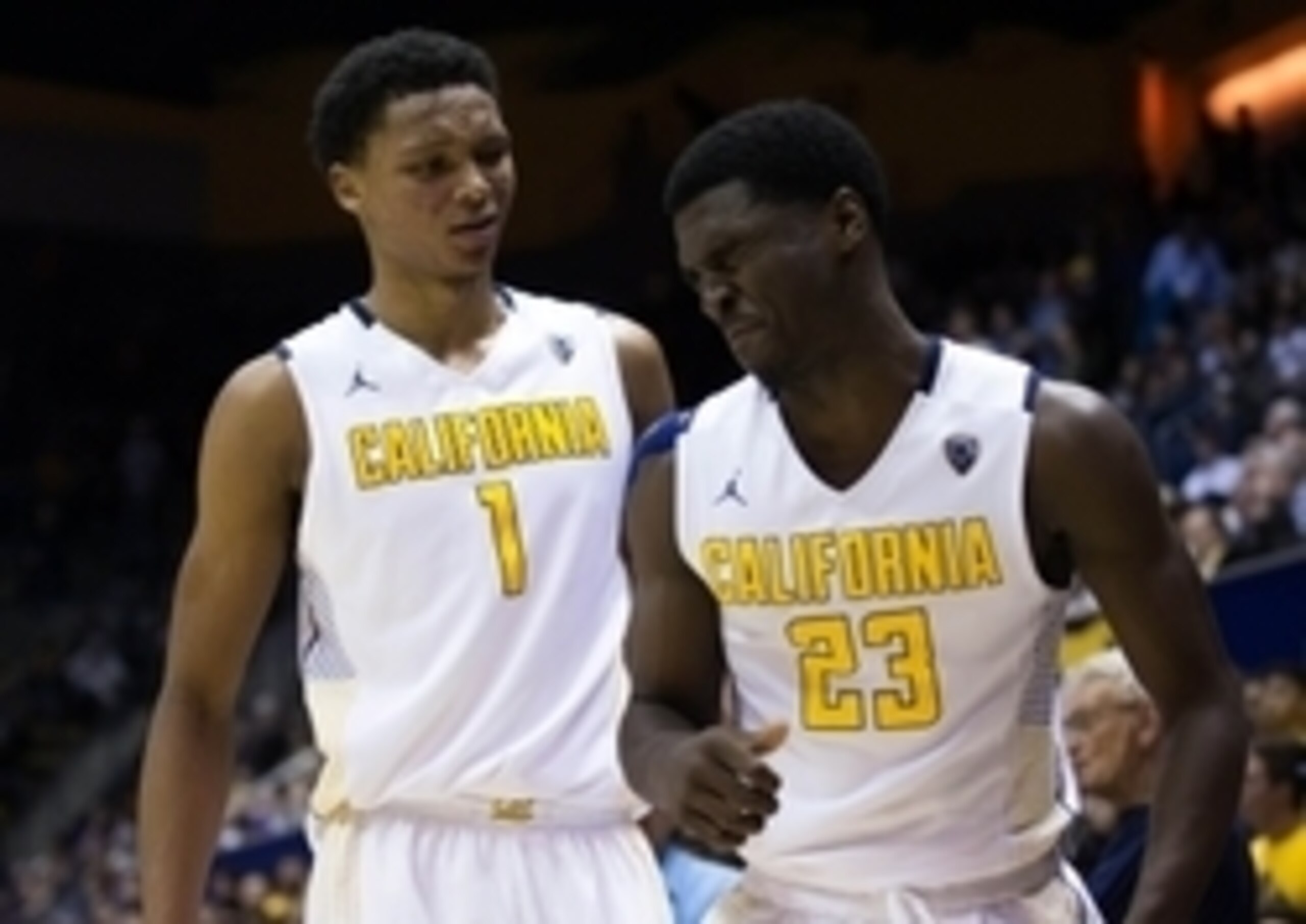 Ivan Rabb (1) and Jabari Bird (23)