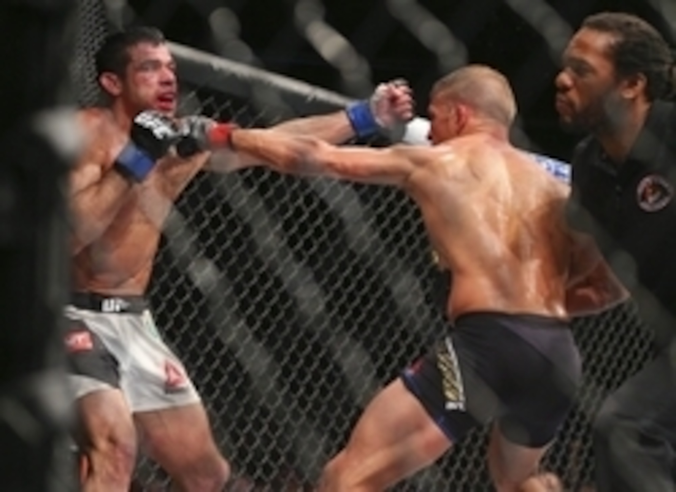 Renan Barao (left) dropped a decision to Rick Story.