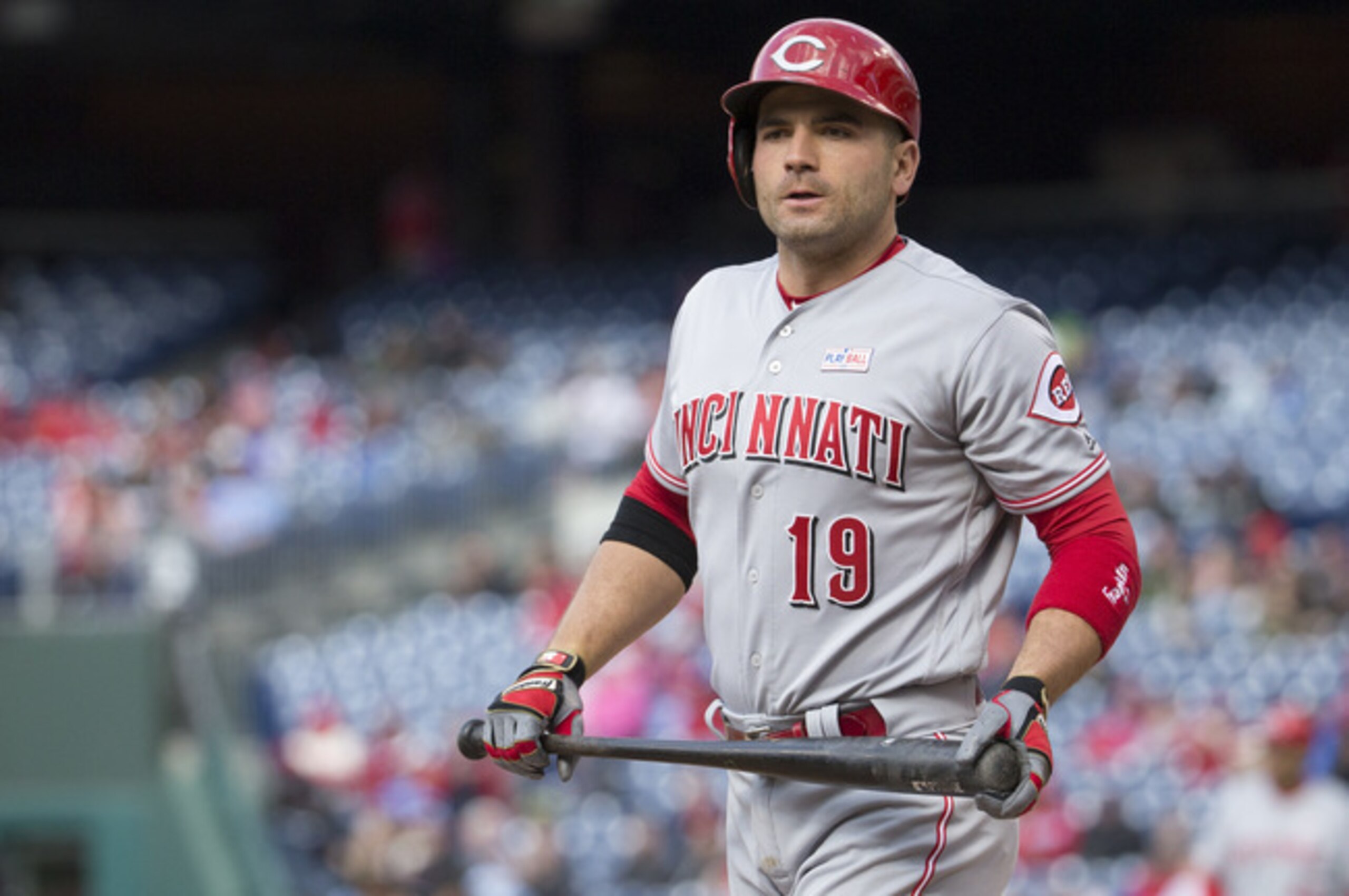Joey Votto, a career .307 hitter, is batting .222 this season.
