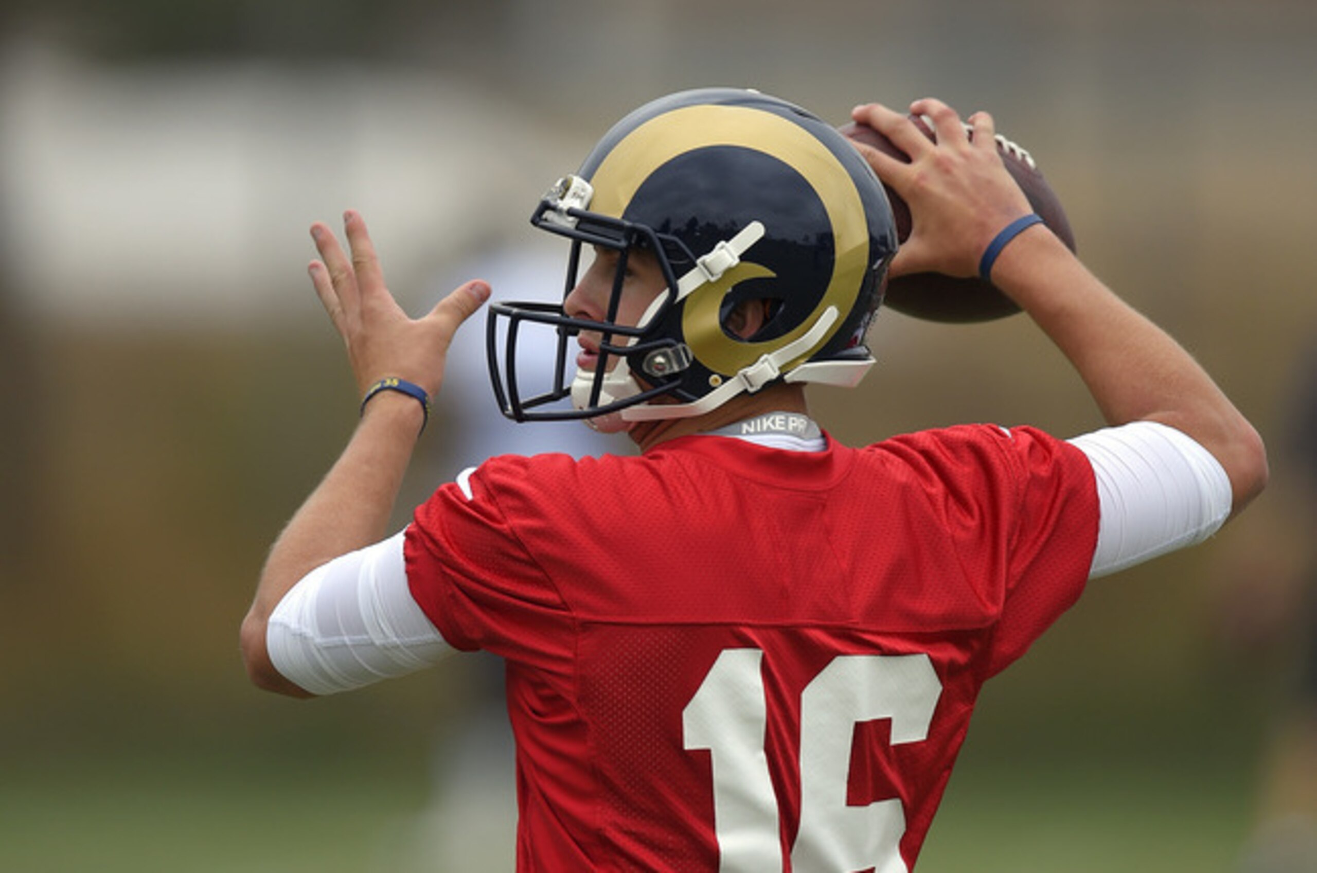 Jared Goff seems to be embracing his role as franchise quarterback.