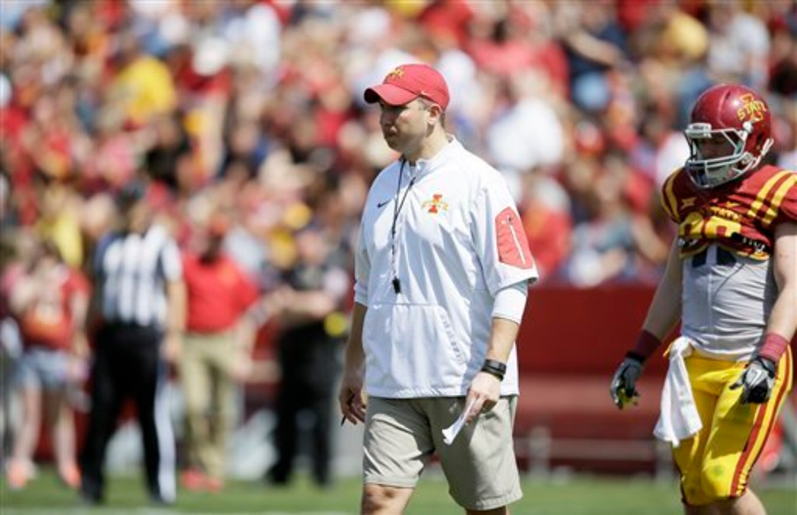 Matt Campbell has brought an enthusiastic approach to Iowa State. Matt Campbell has brought an enthusiastic approach to Iowa State.