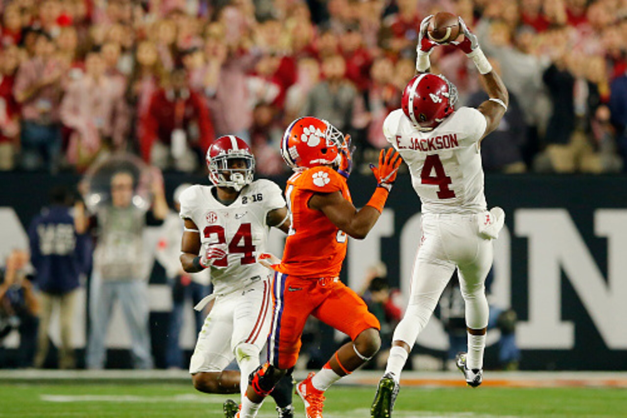 The move from cornerback to strong safety paid off for Eddie Jackson and Alabama last season.