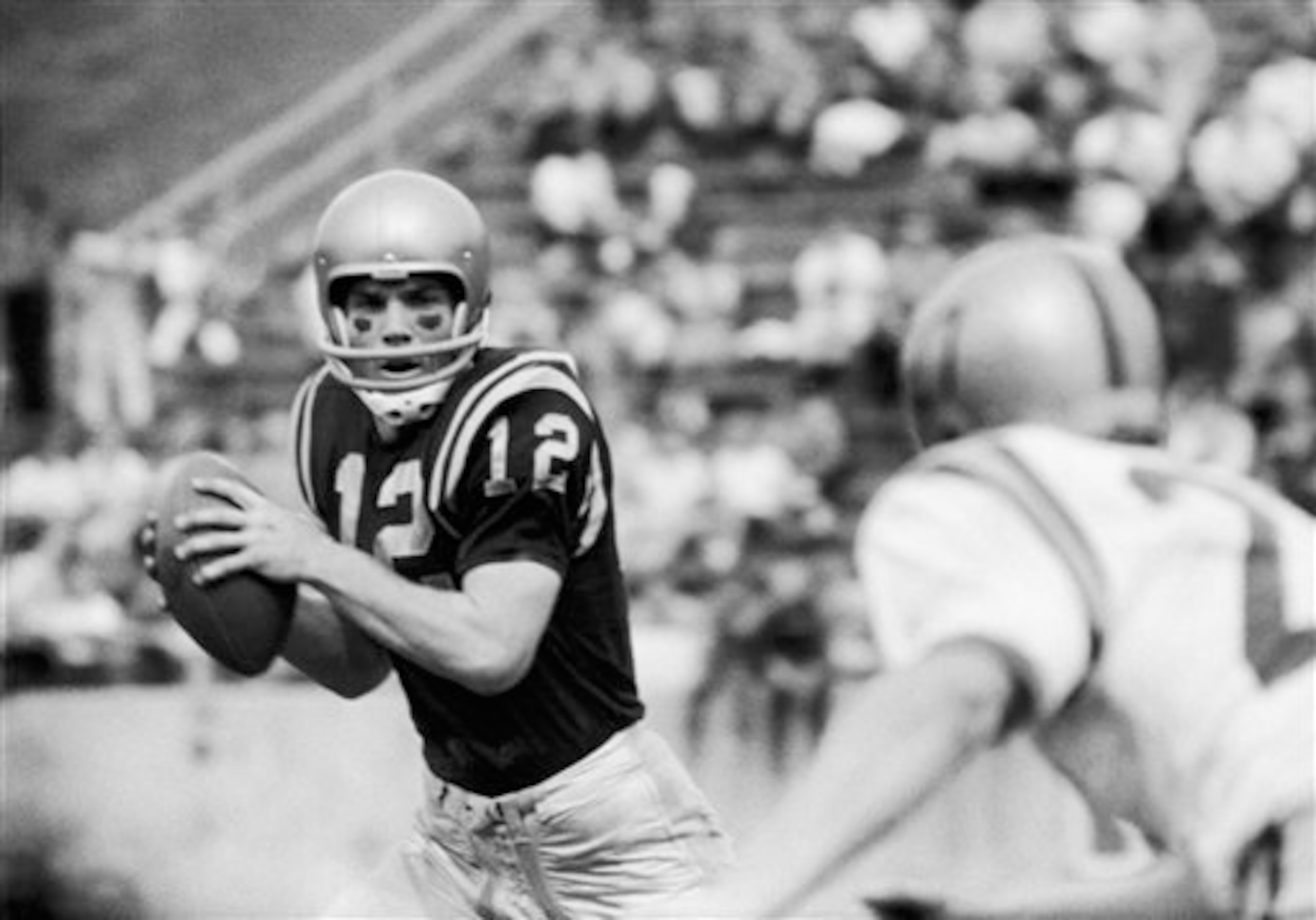 Before a strong NFL career, Roger Staubach excelled with Navy. Before a strong NFL career, Roger Staubach excelled with Navy.