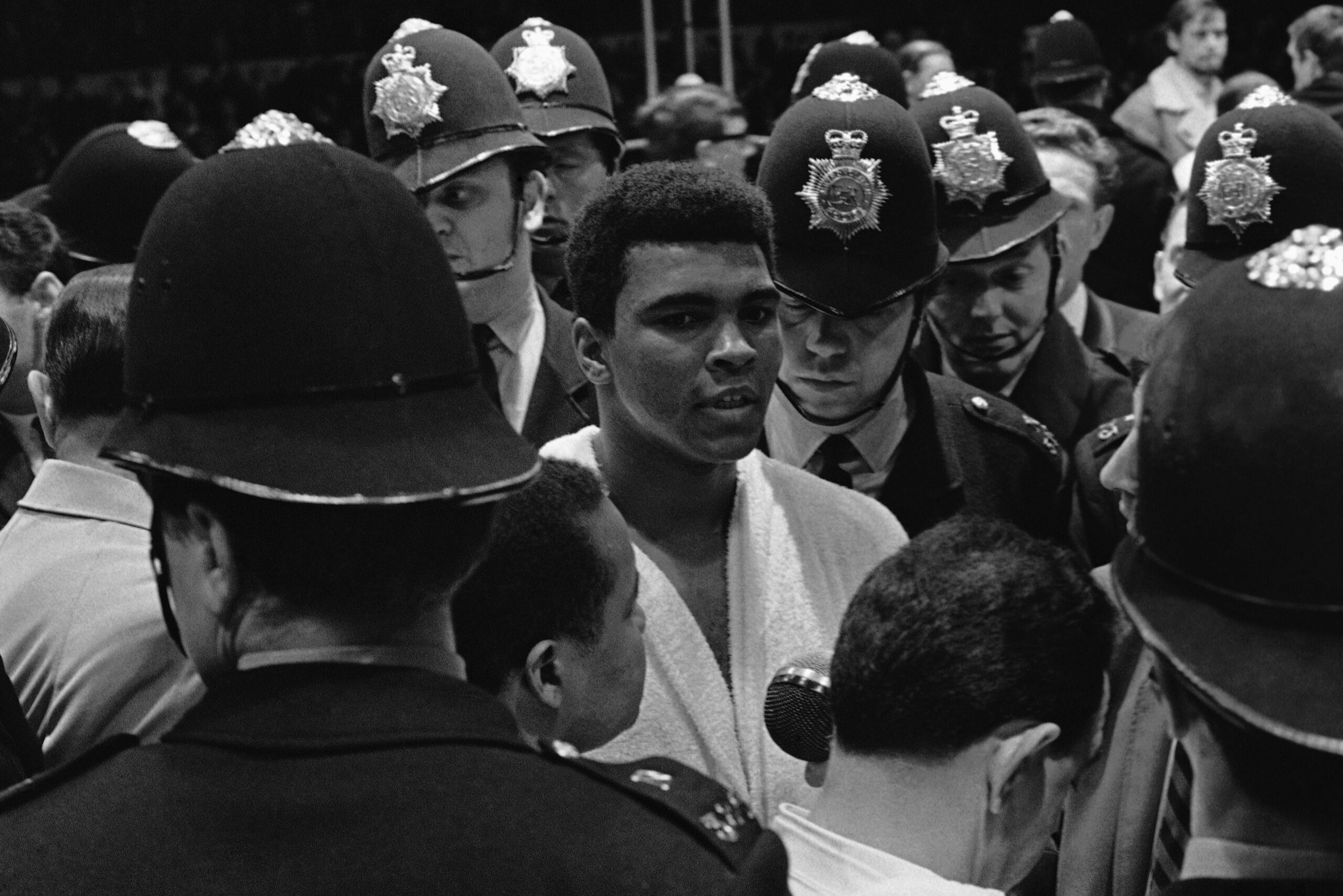 Muhammad Ali twice travelled to England to take on Henry Cooper.