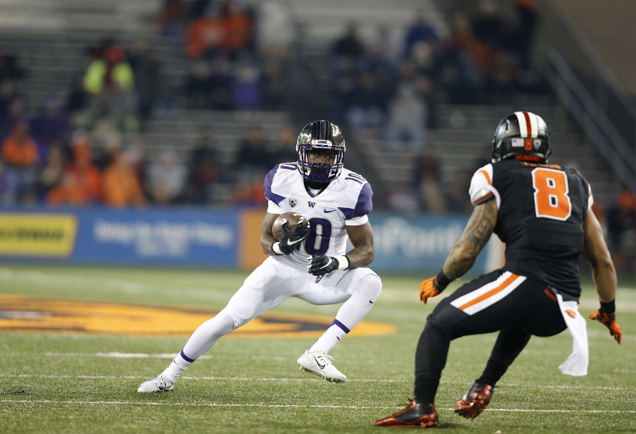 Jomon Dotson has intriguing skills in Washington's backfield.
