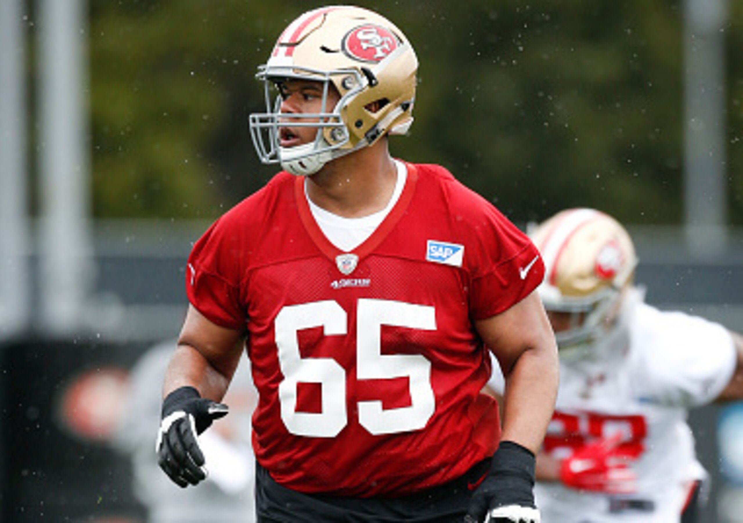 Rookie Joshua Garnett should immediately upgrade the San Francisco line. Rookie Joshua Garnett should immediately upgrade the San Francisco line.