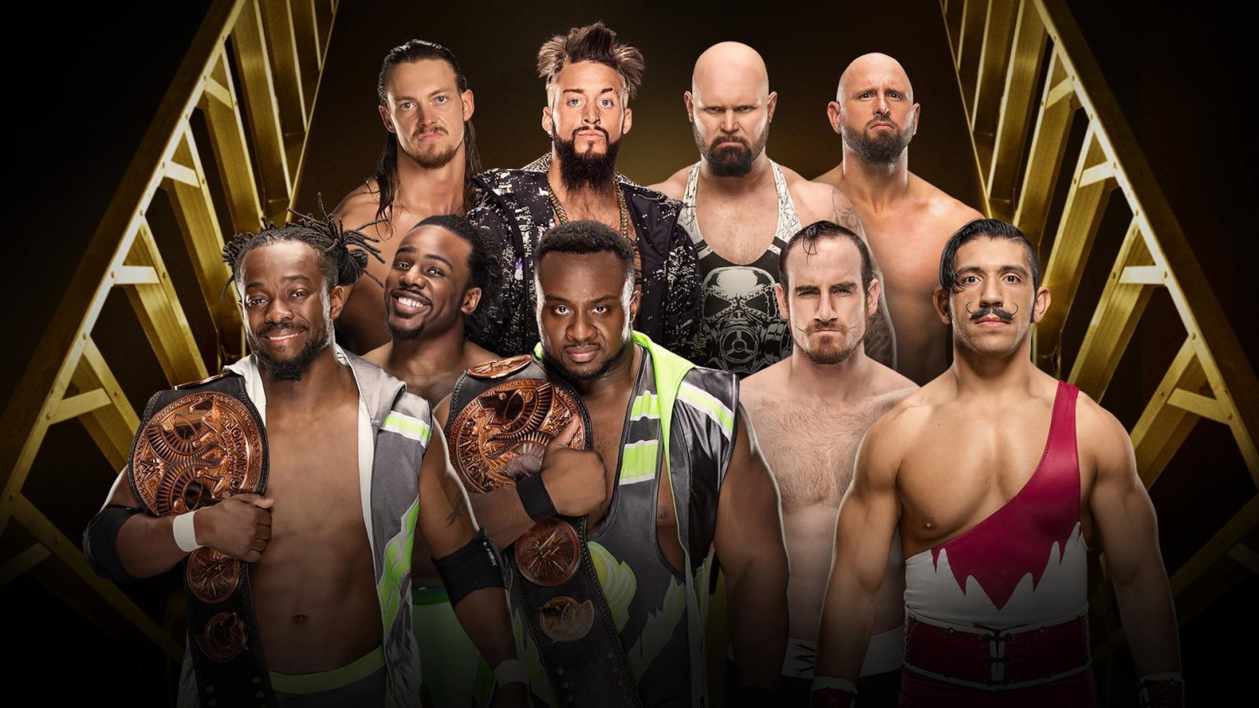 WWE tag team champions The New Day vs. Enzo Amore and Big Cass vs. Luke Gallows and Karl Anderson vs. The Vaudevillians