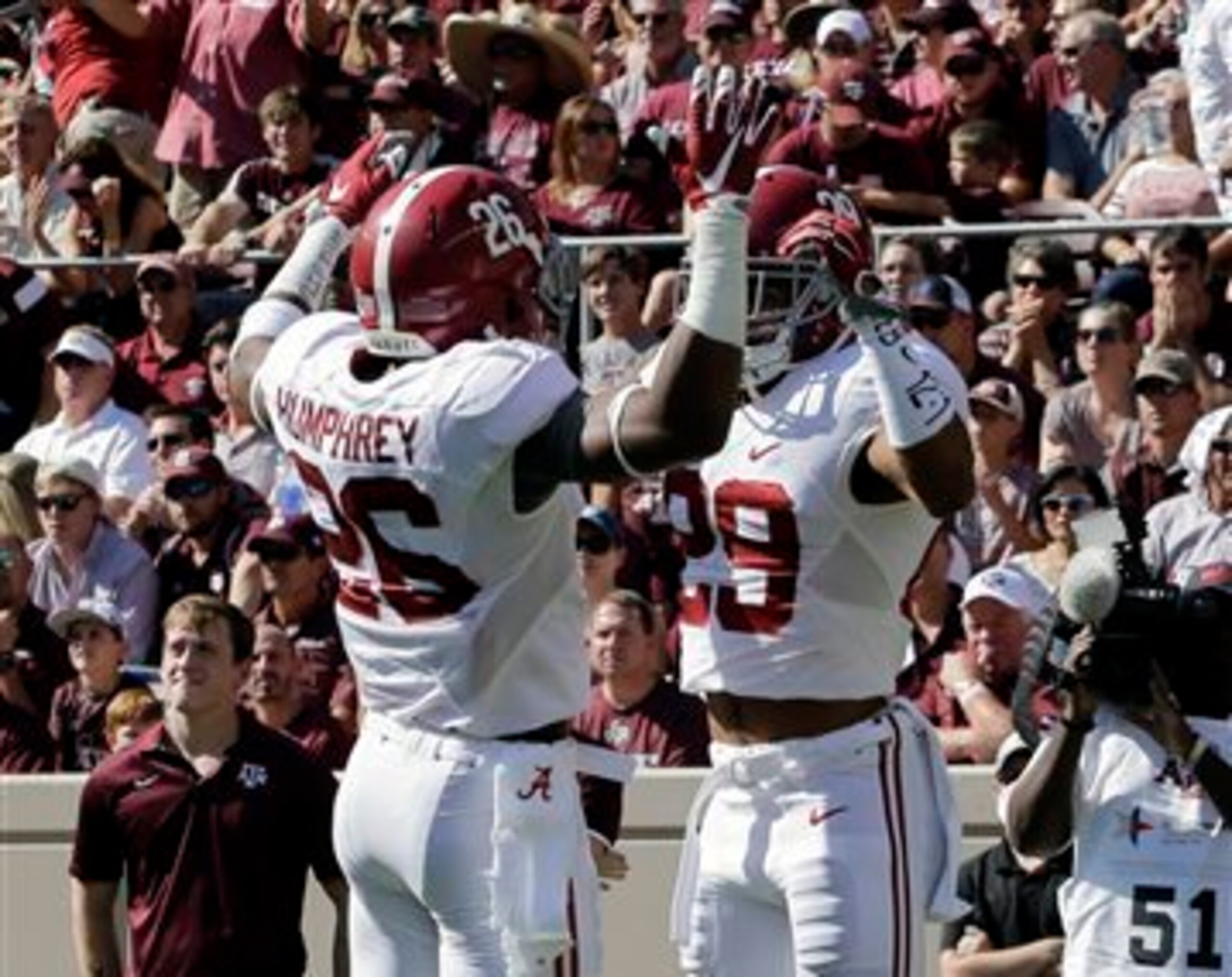 Alabama DBs Marlon Humphrey and Minkah Fitzpatrick