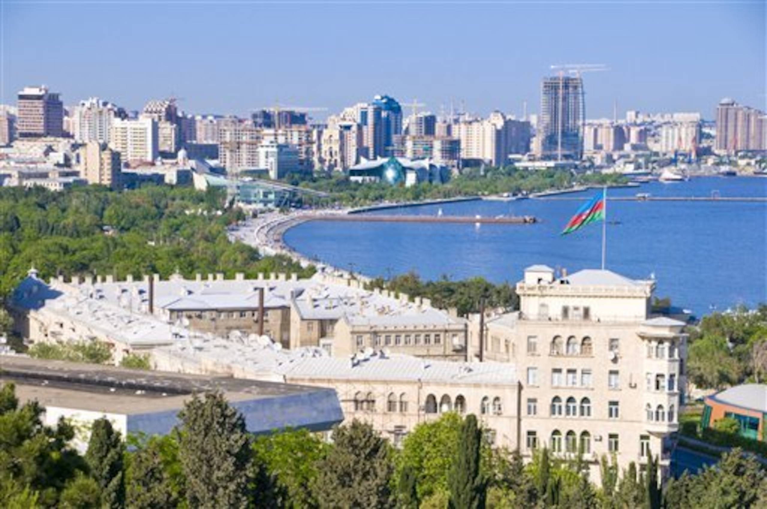 The Baku skyline.
