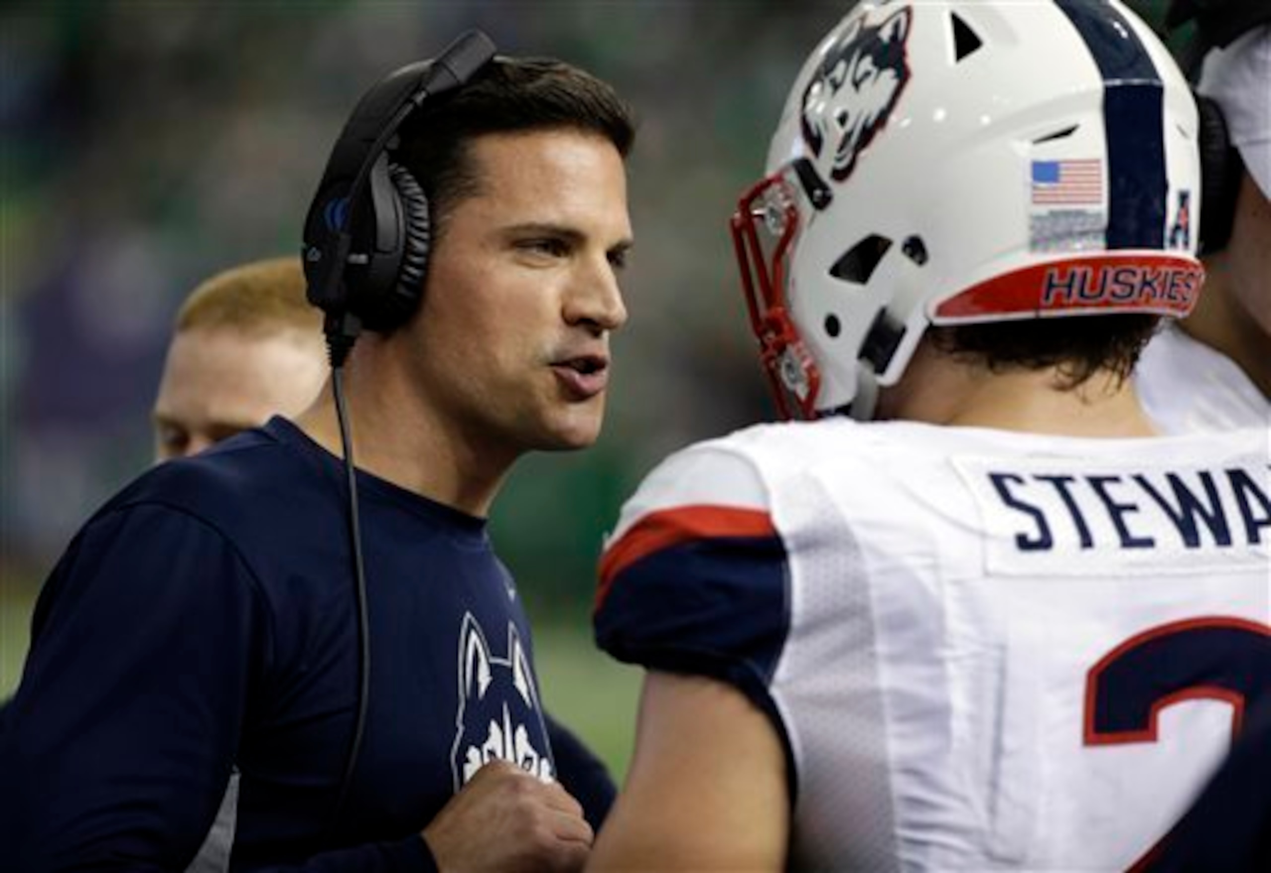 UConn HC Bob Diaco (left) UConn HC Bob Diaco (left)
