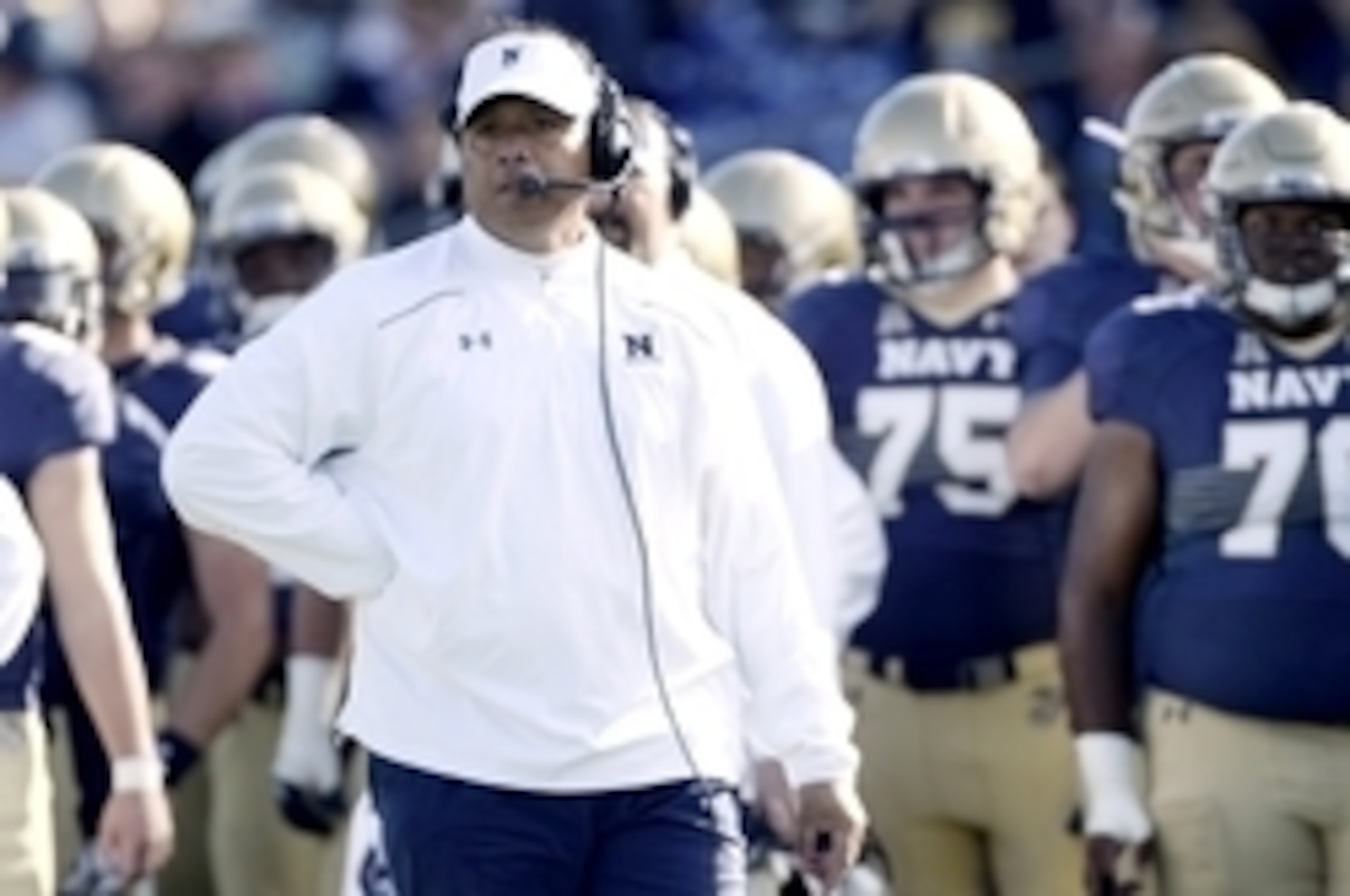 Navy HC Ken Niumatalolo Navy HC Ken Niumatalolo