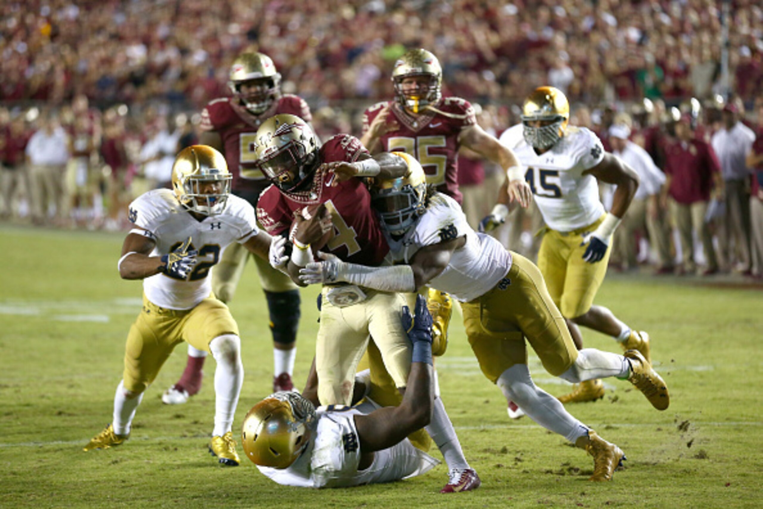 Florida State RB Dalvin Cook vs. Notre Dame in 2014 Florida State RB Dalvin Cook vs. Notre Dame in 2014