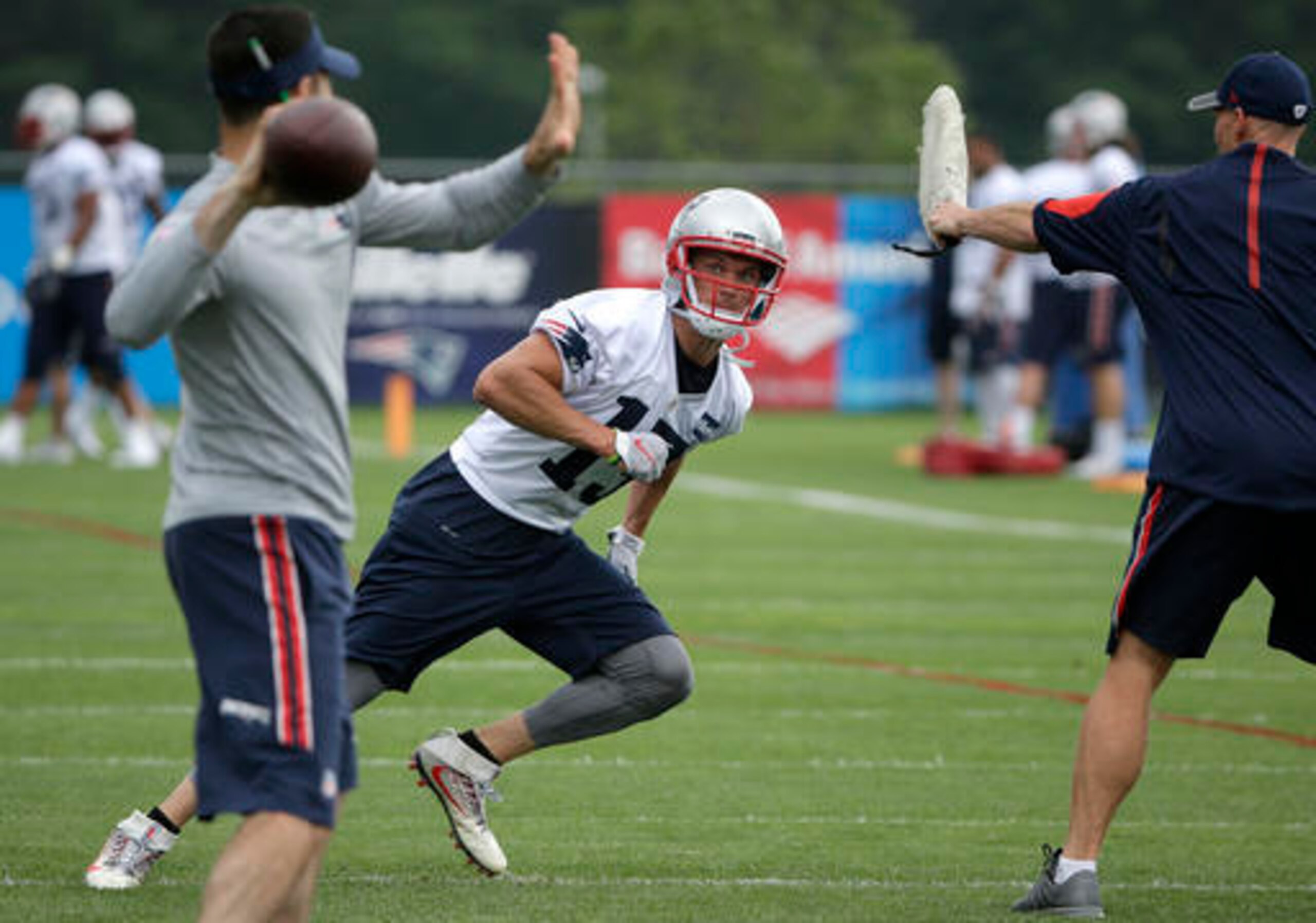 The Patriots' addition of receiver Chris Hogan could be one of the most underrated moves of the offseason. The Patriots' addition of receiver Chris Hogan could be one of the most underrated moves of the offseason.
