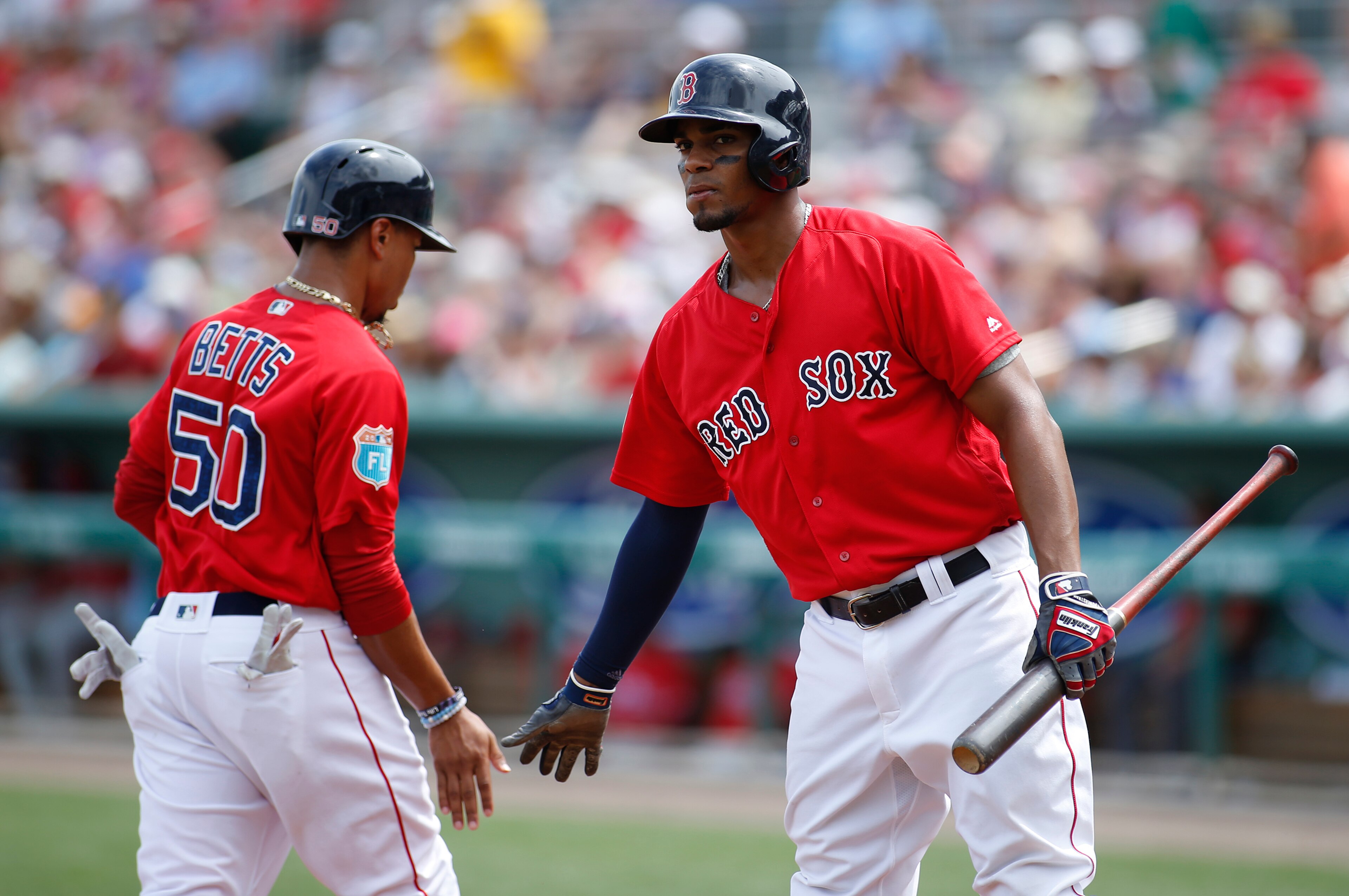 Mookie Betts and Xander Bogaerts Mookie Betts and Xander Bogaerts