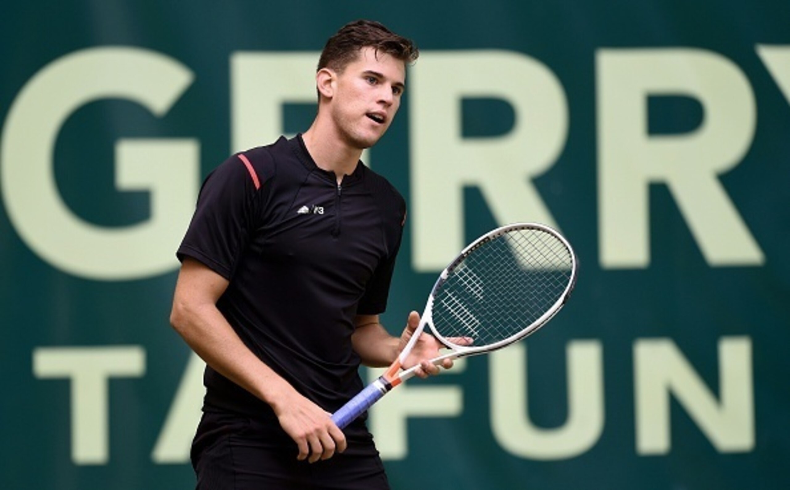 Dominic Thiem during at match at the Gerry Weber Open.