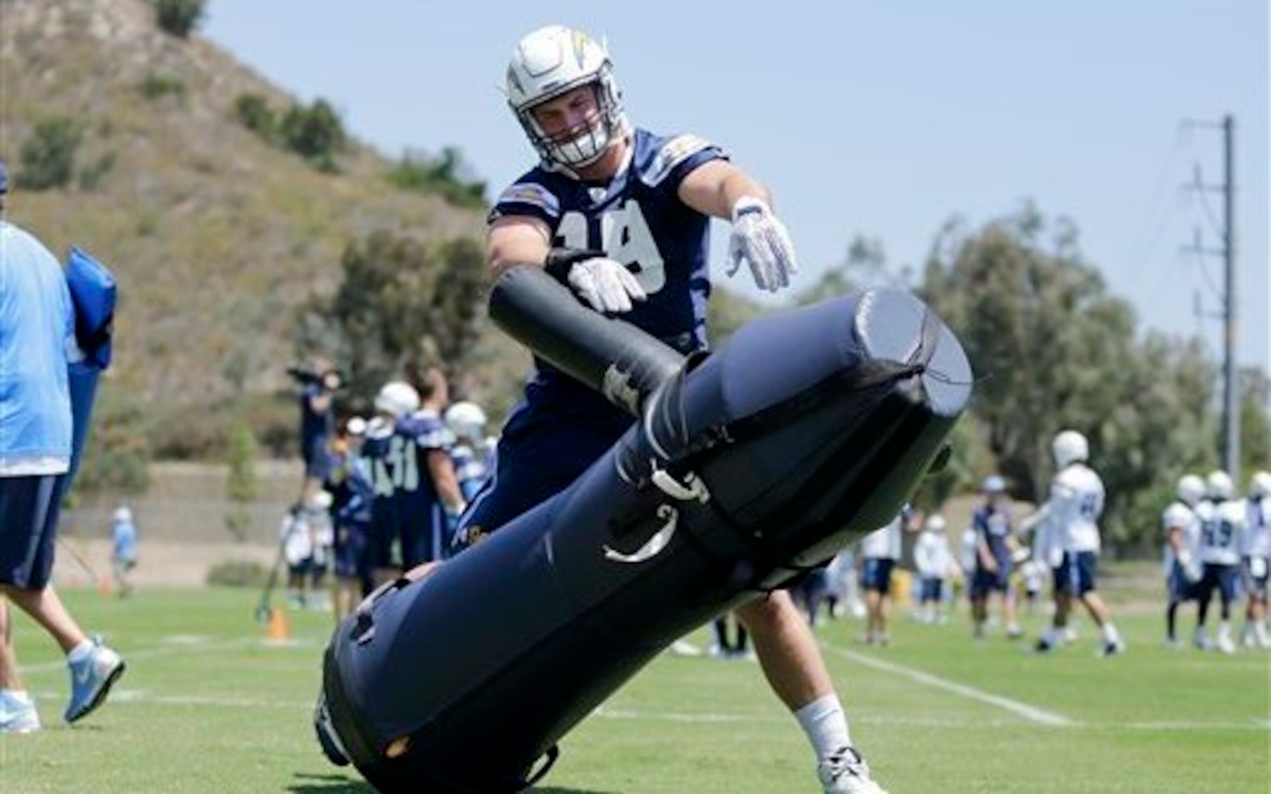 Chargers rookie Joey Bosa participated in some OTAs this offseason but decided to skip minicamp. Chargers rookie Joey Bosa participated in some OTAs this offseason but decided to skip minicamp.