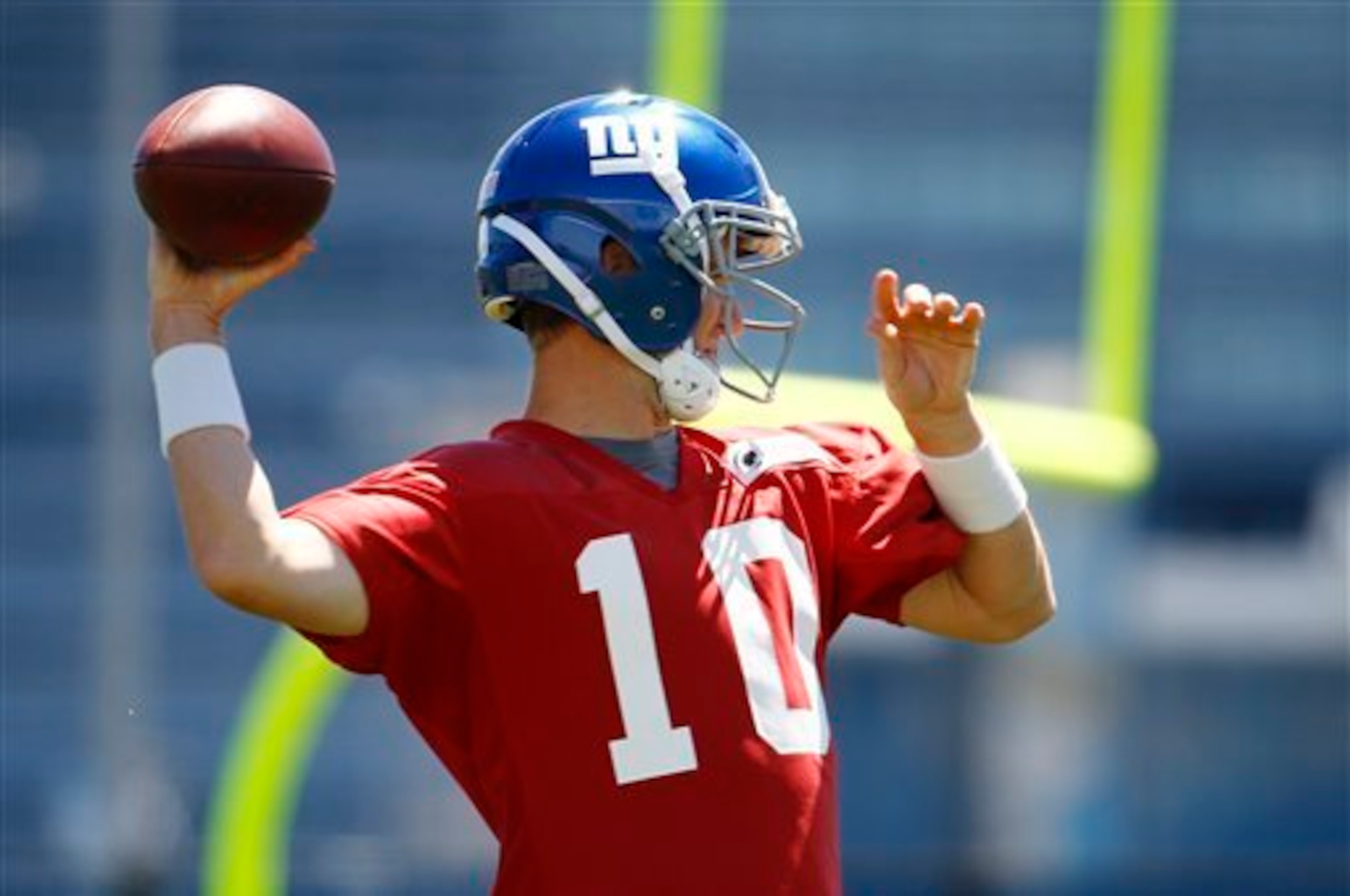 Giants QB Eli Manning has to feel like a big winner after his team's most recent minicamp. Giants QB Eli Manning has to feel like a big winner after his team's most recent minicamp.