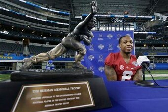 Is Derrick Henry,  one of Alabama's two Heisman Trophy winners, the best player in Crimson Tide history?