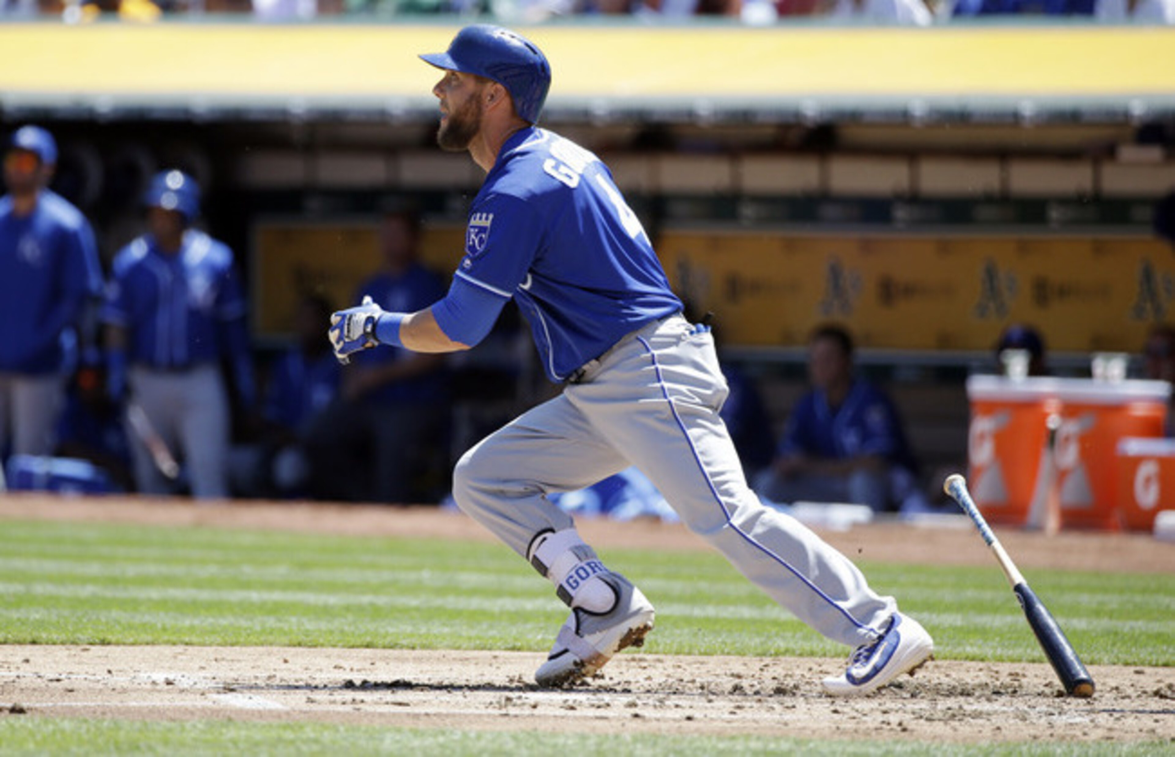 On Saturday, Alex Gordon homered in his first game back from the disabled list.