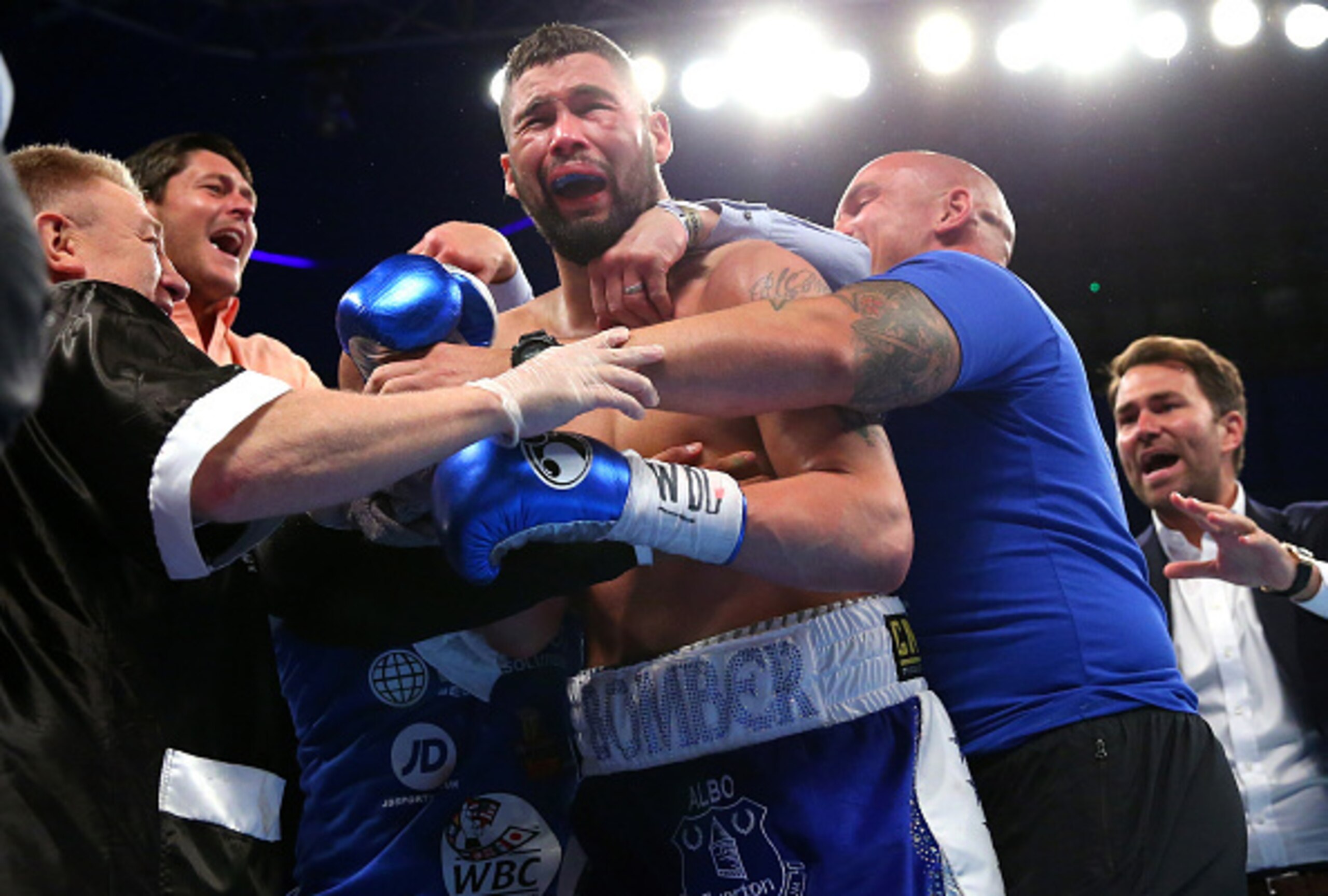 Tony Bellew wrote in his own Hollywood script at the home of Everton Football Club.
