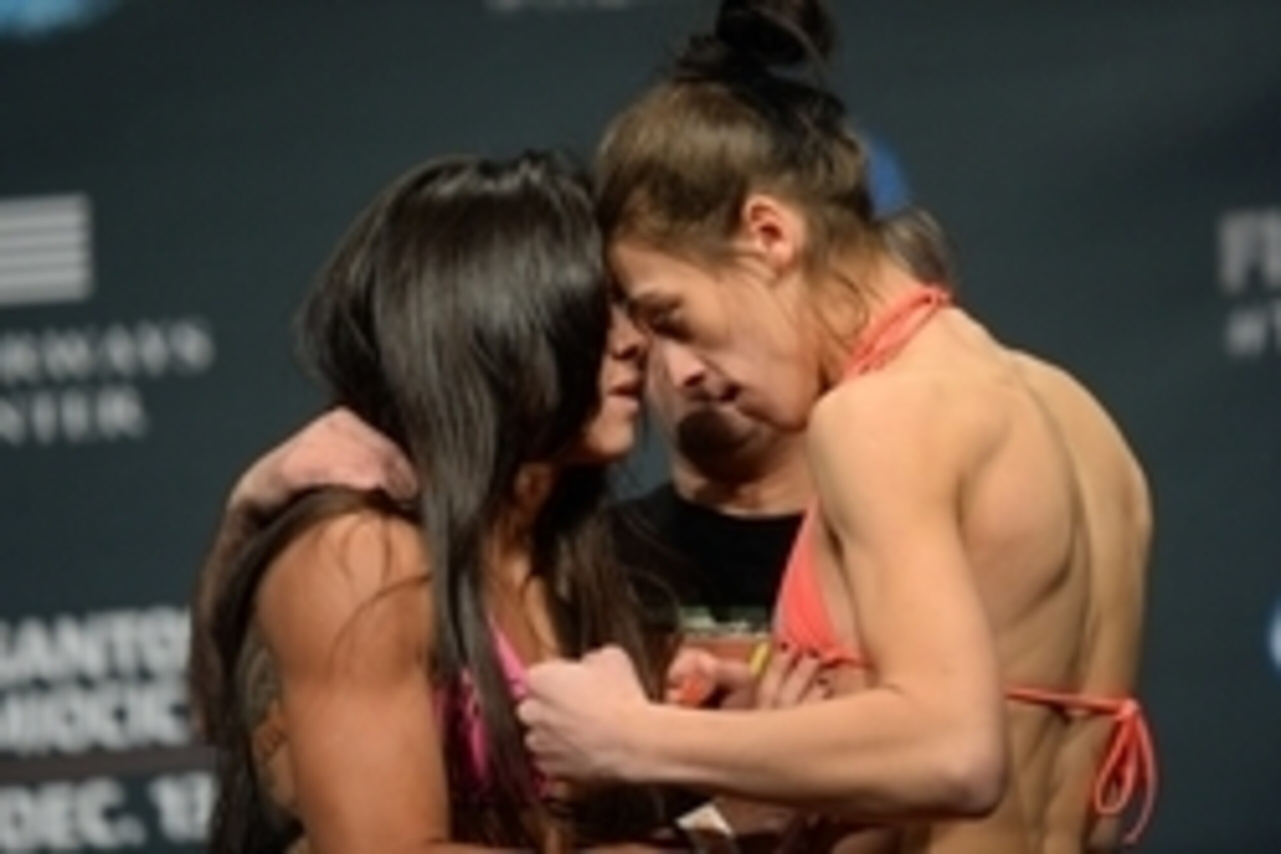 Claudia Gadelha (left) meets Joanna Jedrzejczyk (right) for a chance at redemption and UFC gold on July 8.