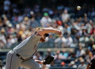 A.J. Griffin has piled up the strikeouts since returning from the disabled list.