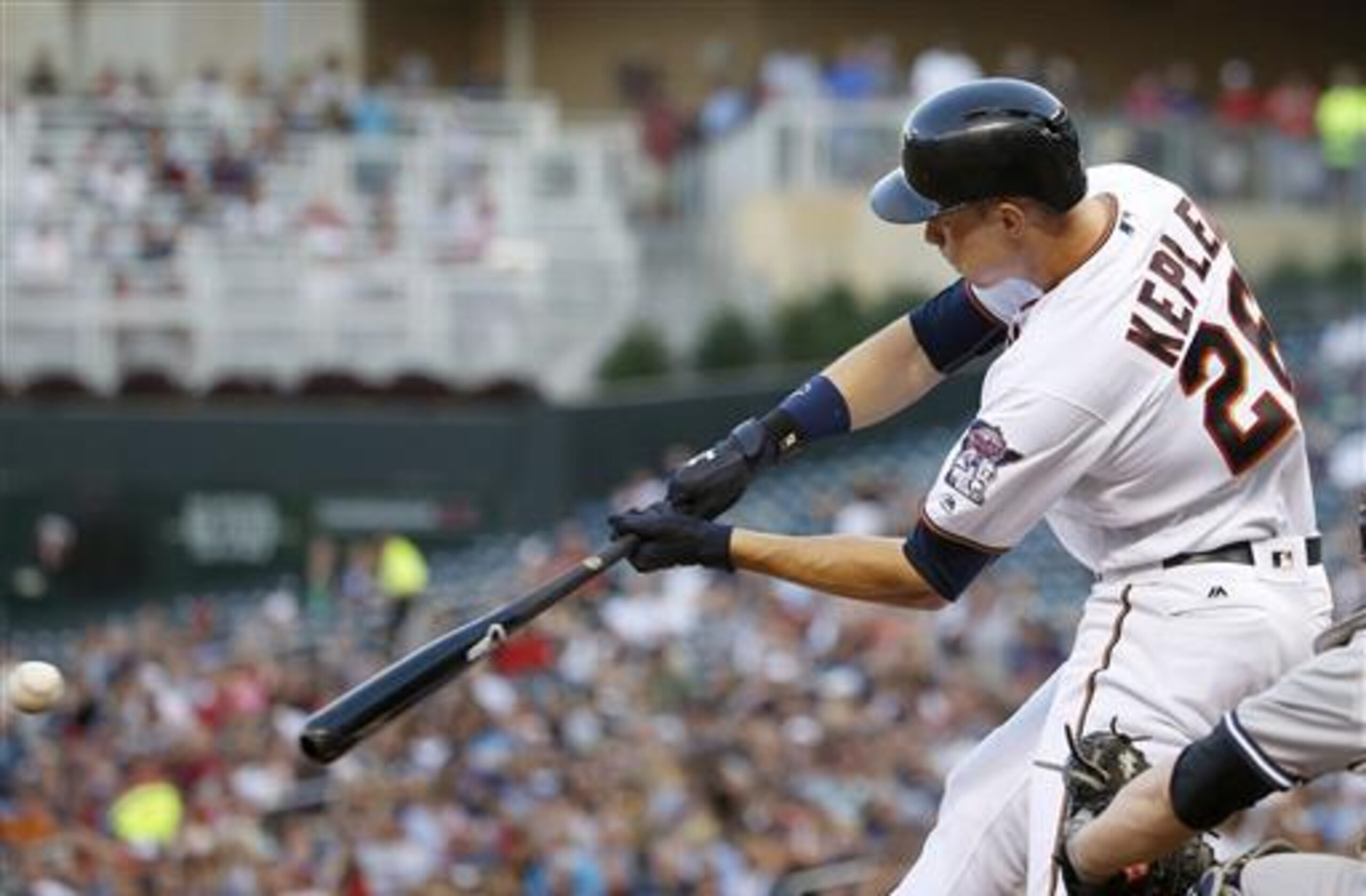 Minnesota Twins rookie Max Kepler hit two three-run homers on Saturday.
