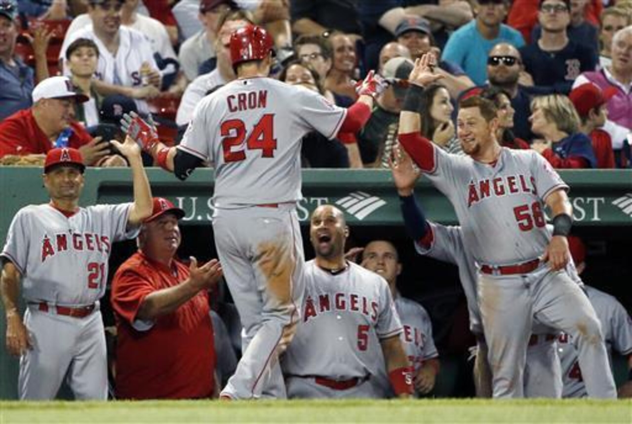 C.J. Cron went 8-for-11 with three homers and nine RBI on Friday and Saturday.