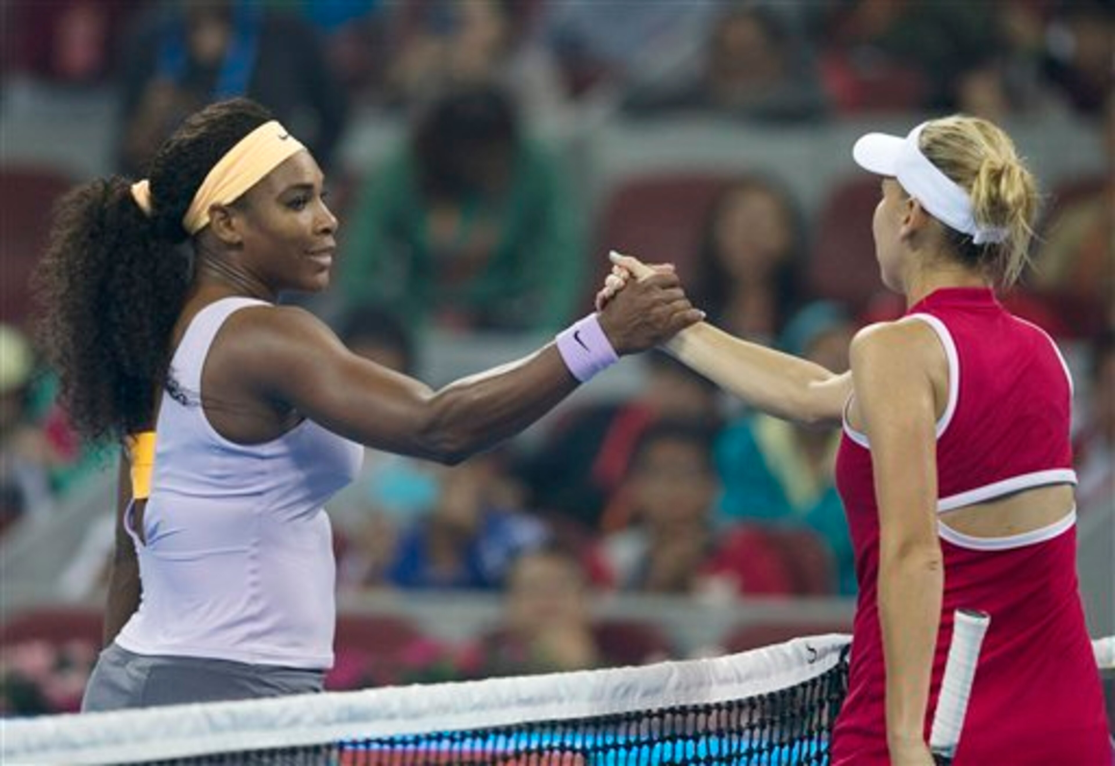 Williams and Vesnina last met nearly three years ago. Williams and Vesnina last met nearly three years ago.