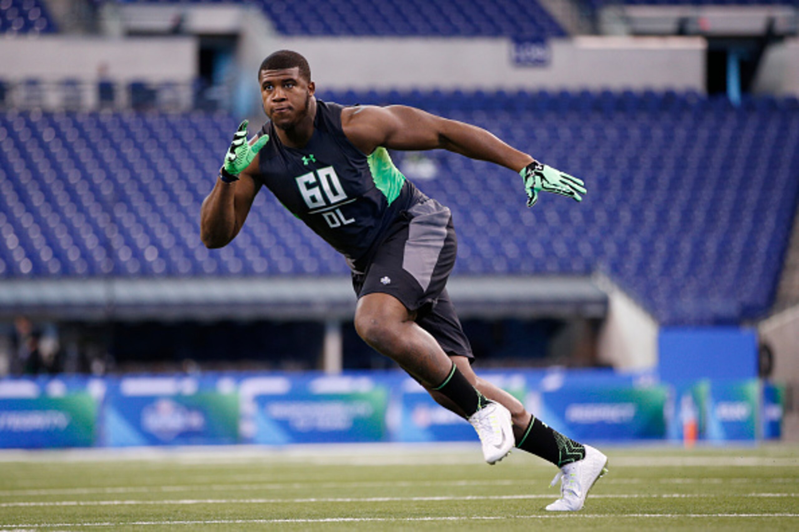 Oakland selected former Illinois defensive lineman Jihad Ward in the second round of the draft. Oakland selected former Illinois defensive lineman Jihad Ward in the second round of the draft.