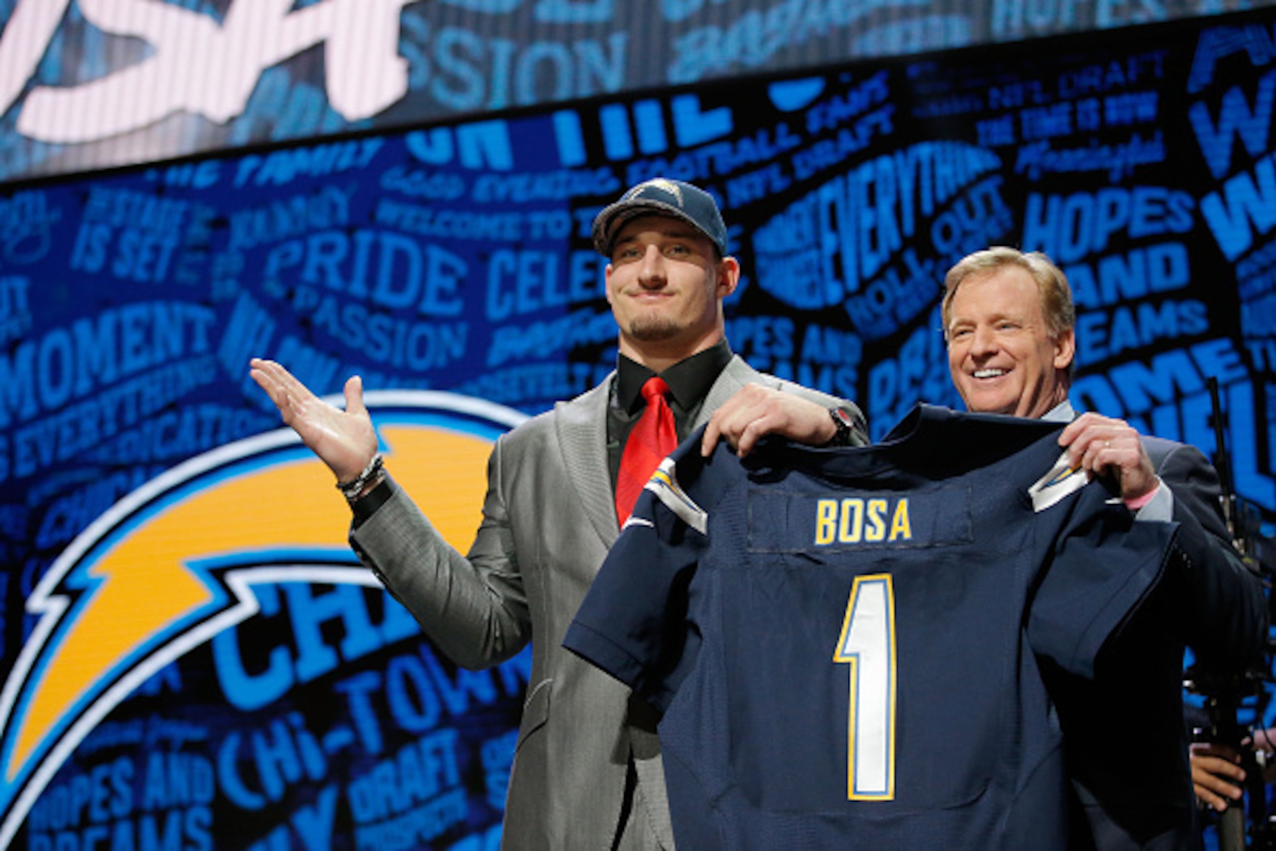 The Chargers had their pick of non-quarterbacks in this year's draft and went with Joey Bosa. The Chargers had their pick of non-quarterbacks in this year's draft and went with Joey Bosa.
