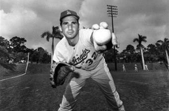 Sandy Koufax threw one of his four no-hitters against the Giants in 1963.
