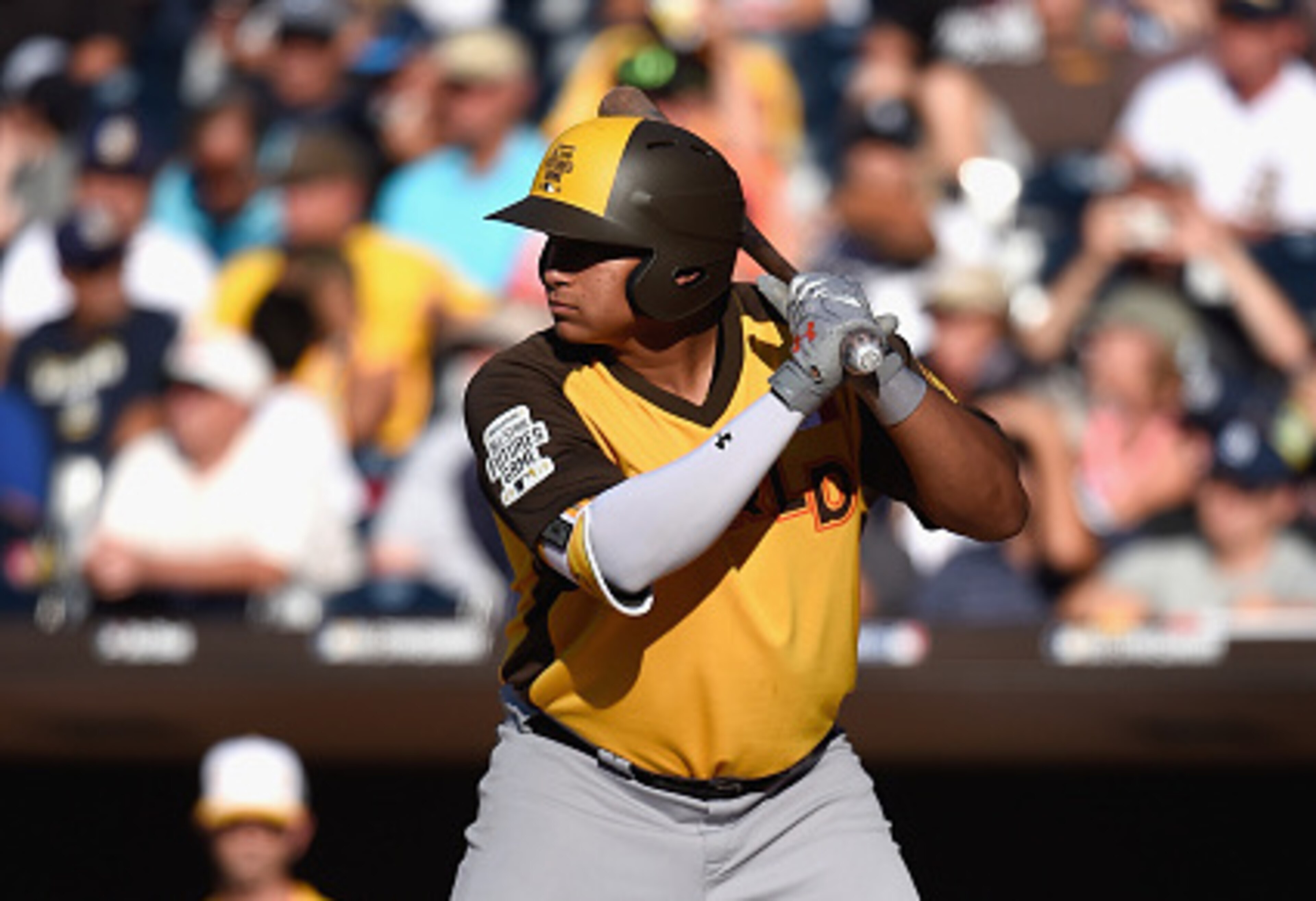 Slugging first baseman Josh Naylor is one of the few top-tier prospects in a thin Marlins system.