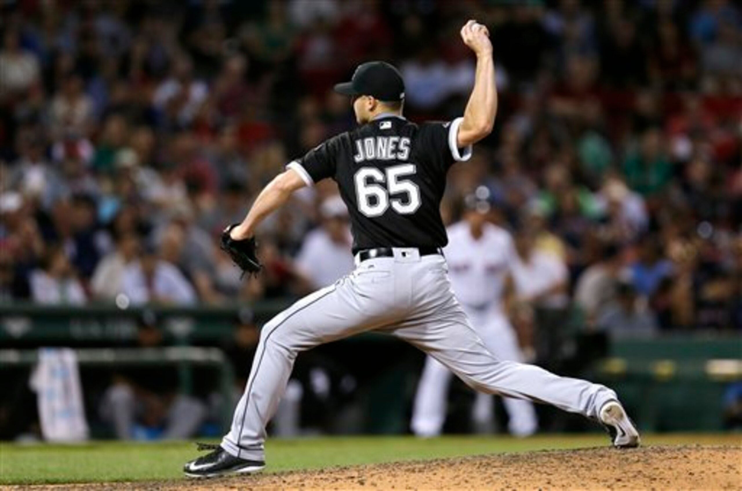 Nate Jones has emerged as an elite middle reliever for the Chicago White Sox. Nate Jones has emerged as an elite middle reliever for the Chicago White Sox.