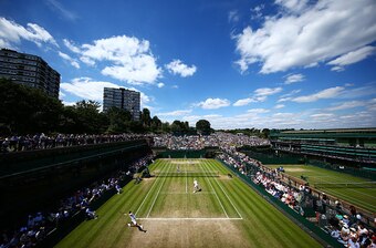 Court 18 at the All England Club during Wimbledon 2016.