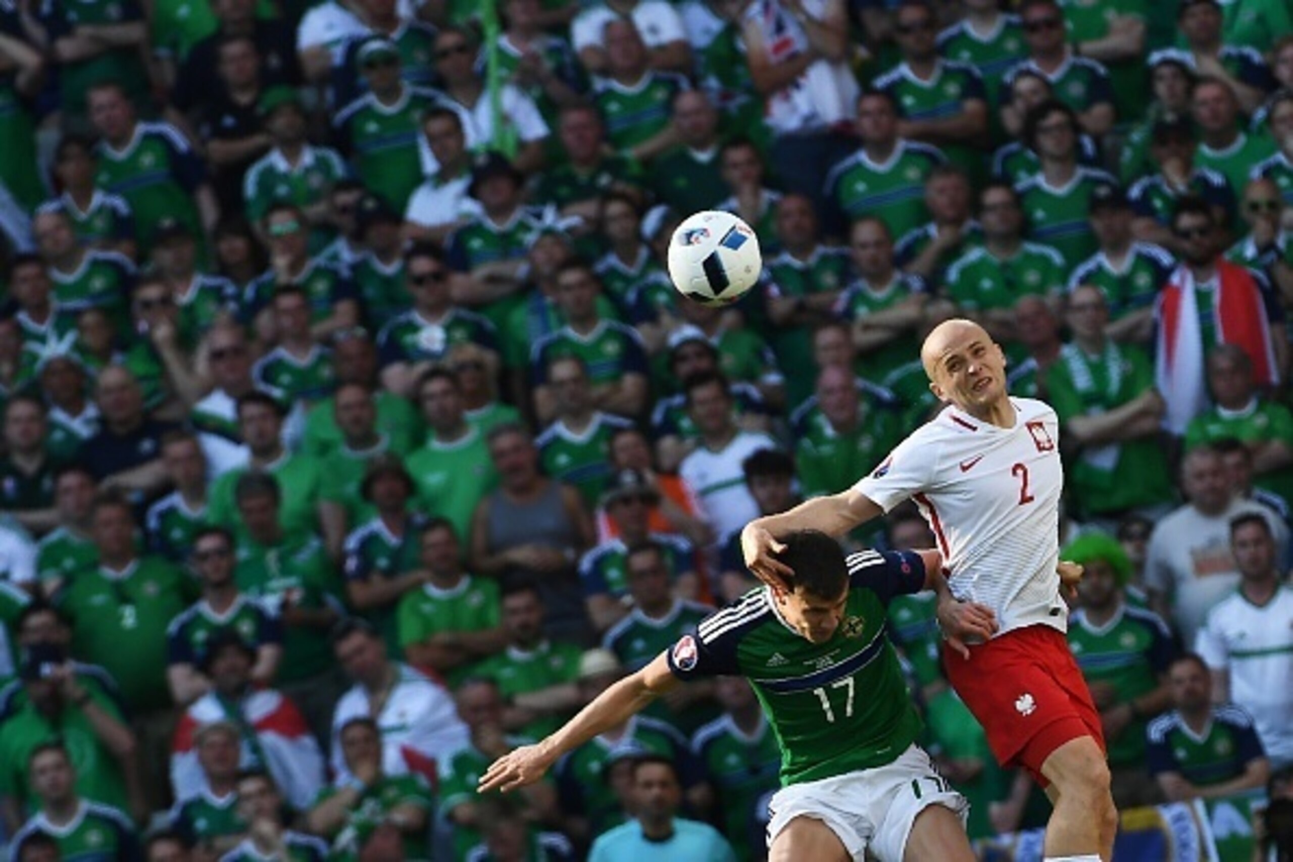 Paddy McNair in action for Northern Ireland against Poland. Paddy McNair in action for Northern Ireland against Poland.