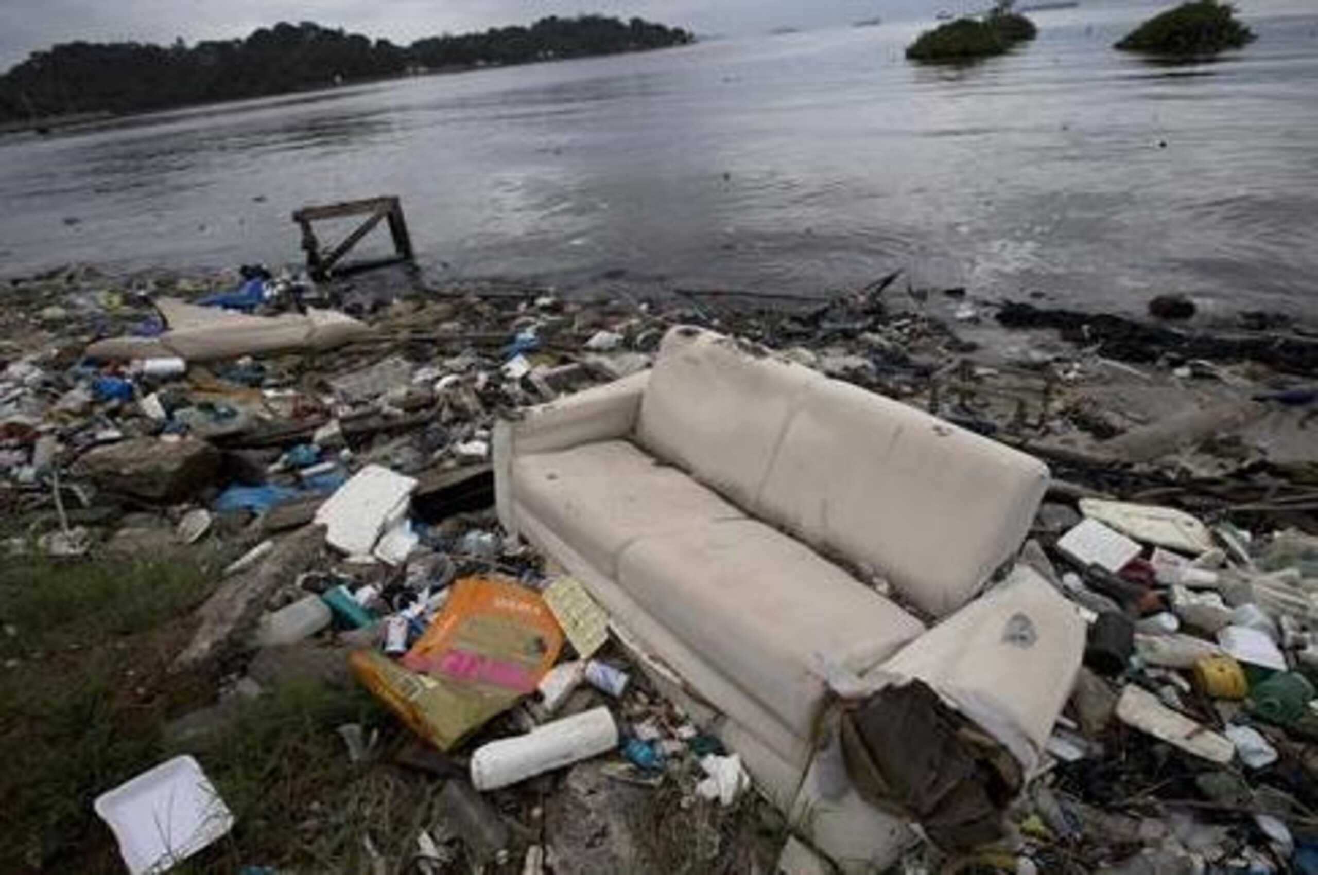 Not what organizers had in mind for prime seating at Guanabara Bay, the sailing venue.